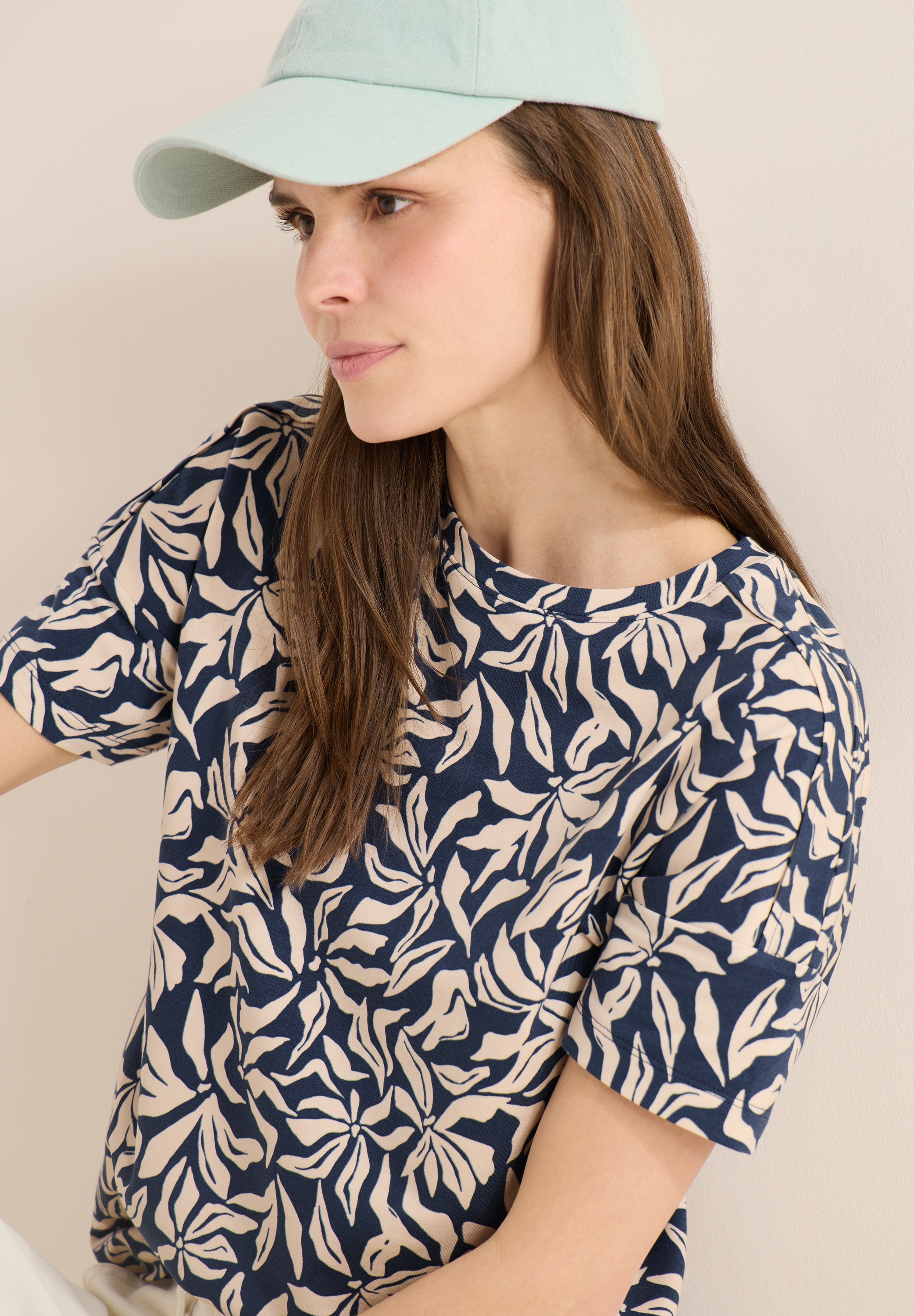 Cecil Print-Shirt mit Blumenmuster günstig online kaufen