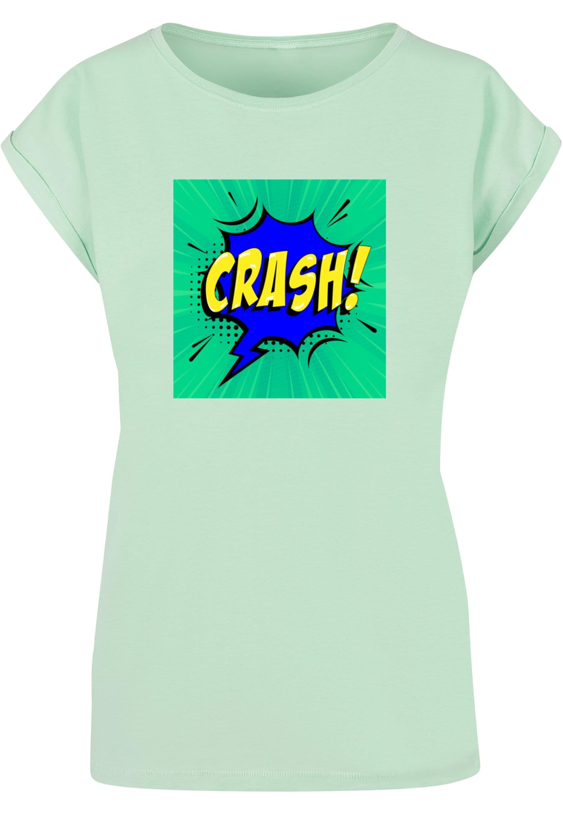 Merchcode T-Shirt "Merchcode Damen Ladies CRASH Comic Extended Shoulder Tee günstig online kaufen