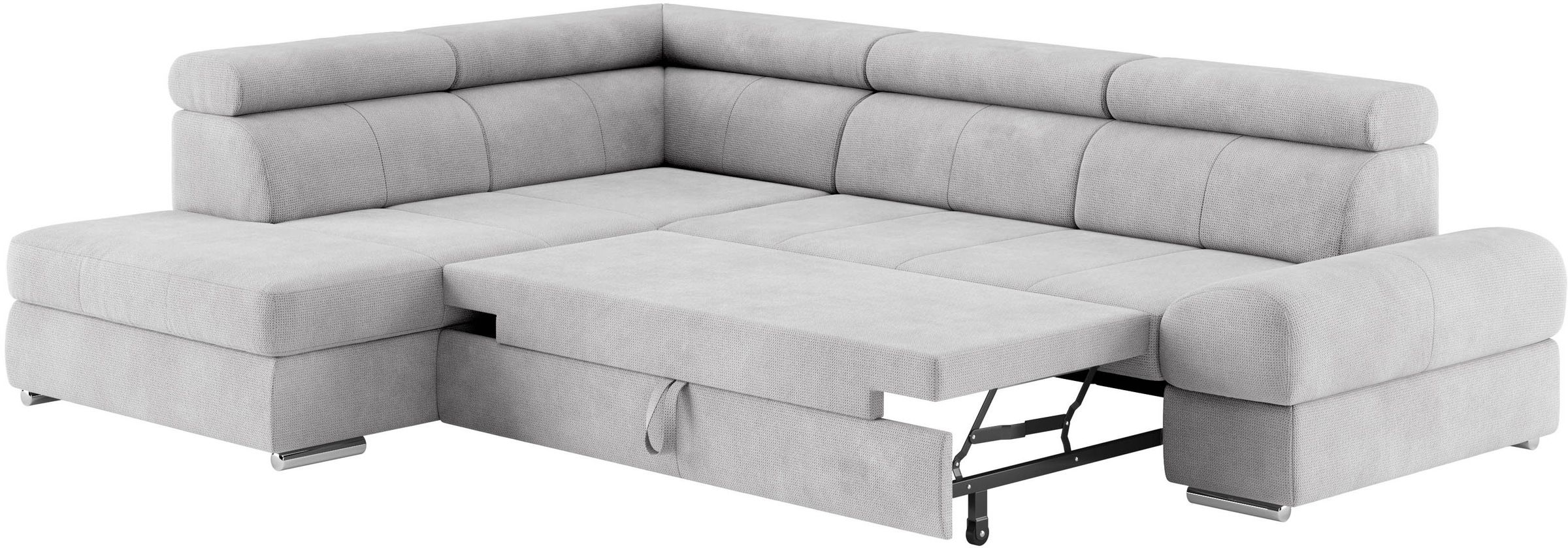 sit&more Ecksofa »Broadway L-Form«, mit verstellbaren Kopfteilen, wahlweise mit Bettfunktion