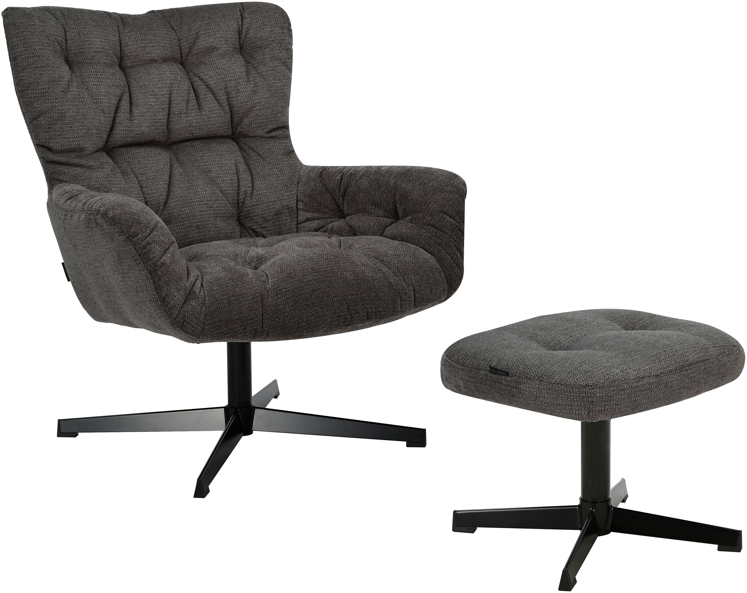 Home affaire Drehsessel "VERGAS Ohrensessel mit Hocker im Set" Relaxsessel günstig online kaufen