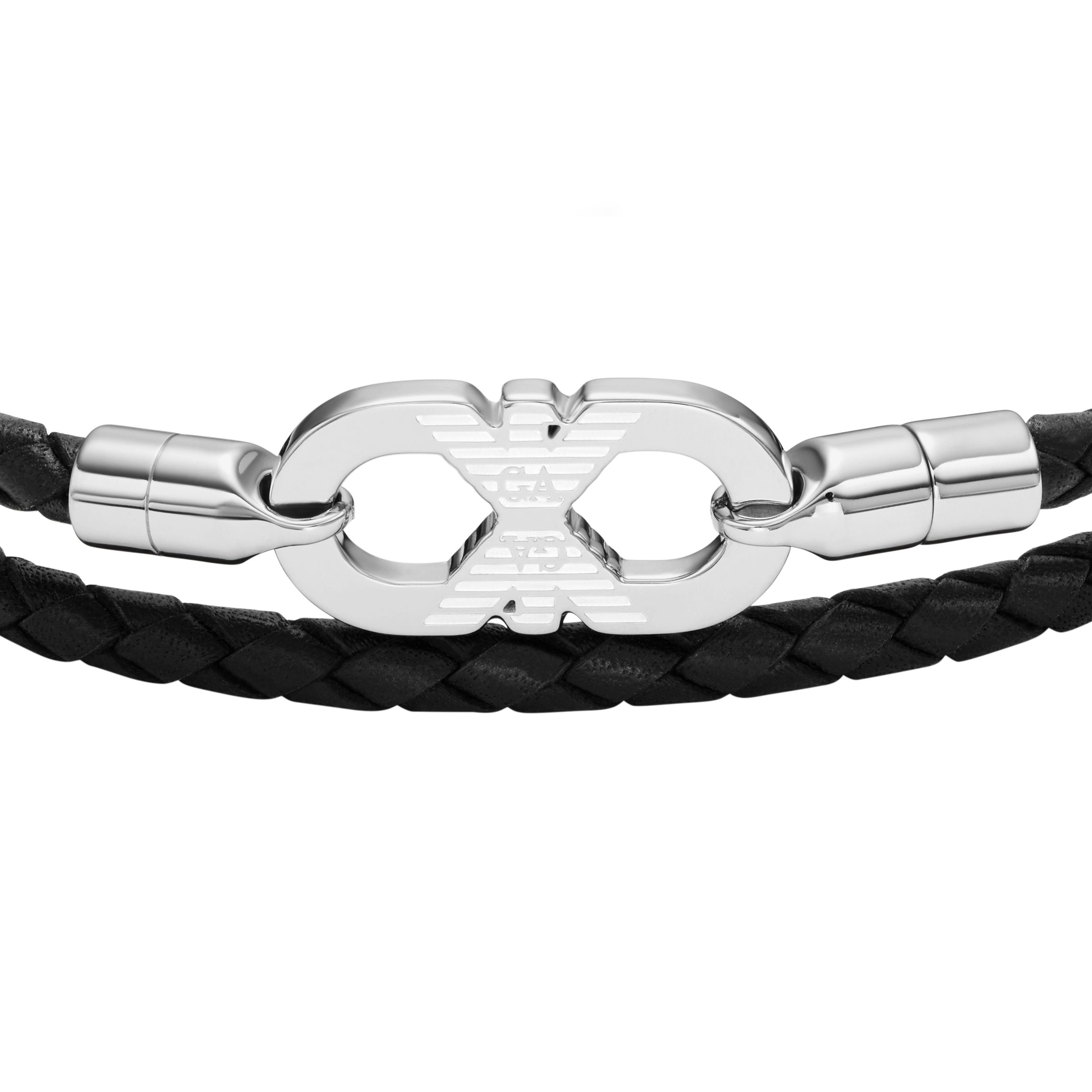 Emporio Armani Wickelarmband »Schmuck Geschenk Edelstahl, Leder«