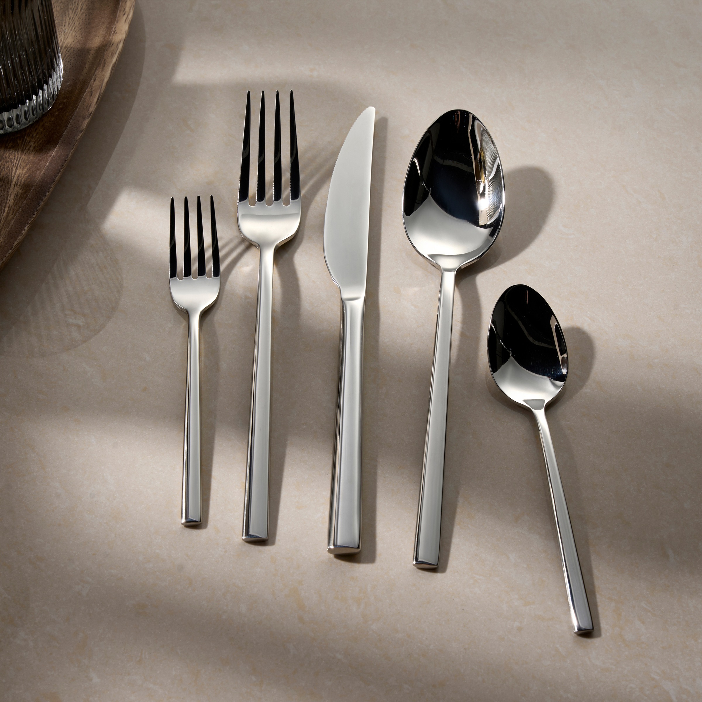 Thumbnail - Hanseatic Besteck-Set "SMART, wahlweise in glänzender oder matter Optik" leichtes und minimalistisches Design