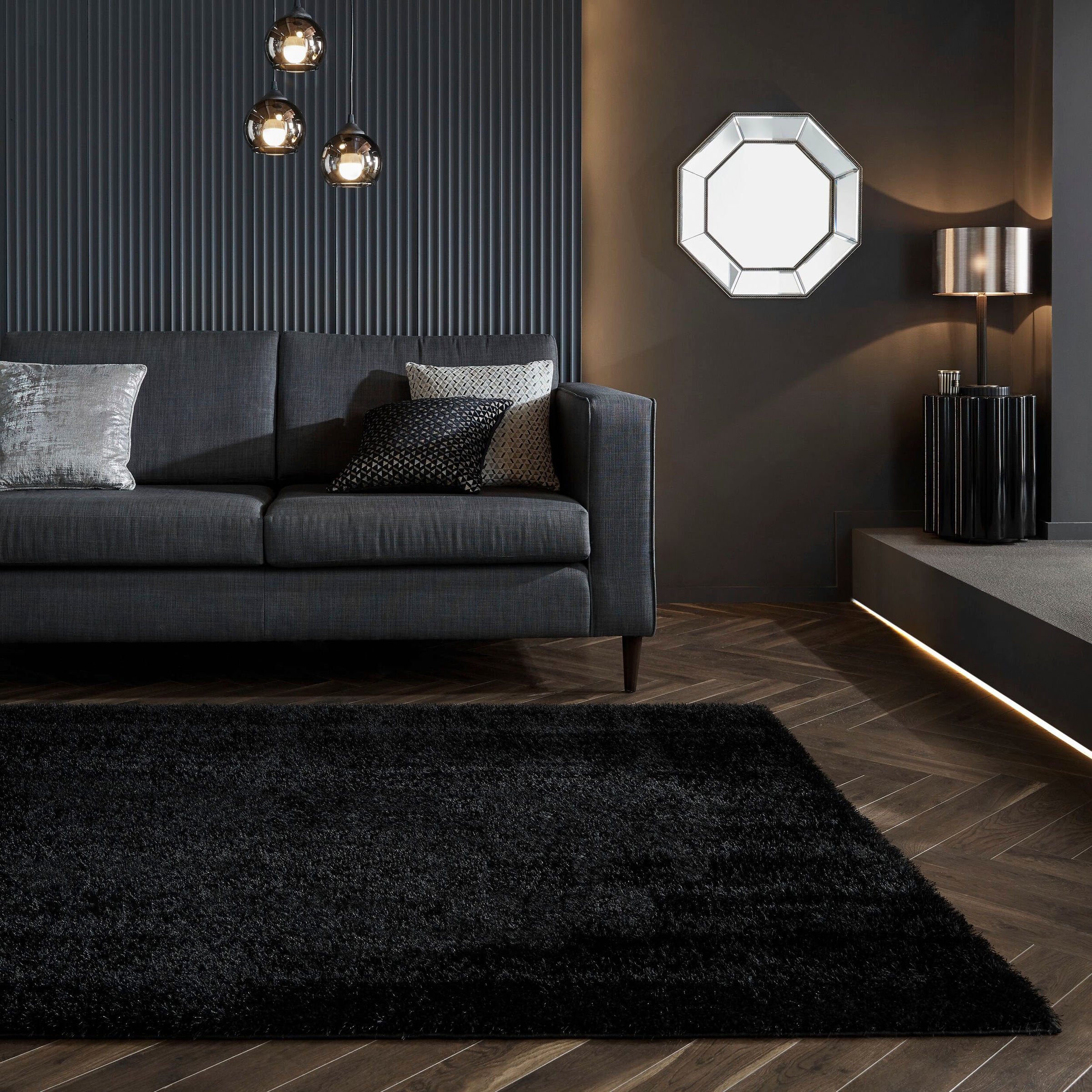 FLAIR RUGS Hochflor-Teppich "Velvet" rechteckig 40 mm Höhe günstig online kaufen