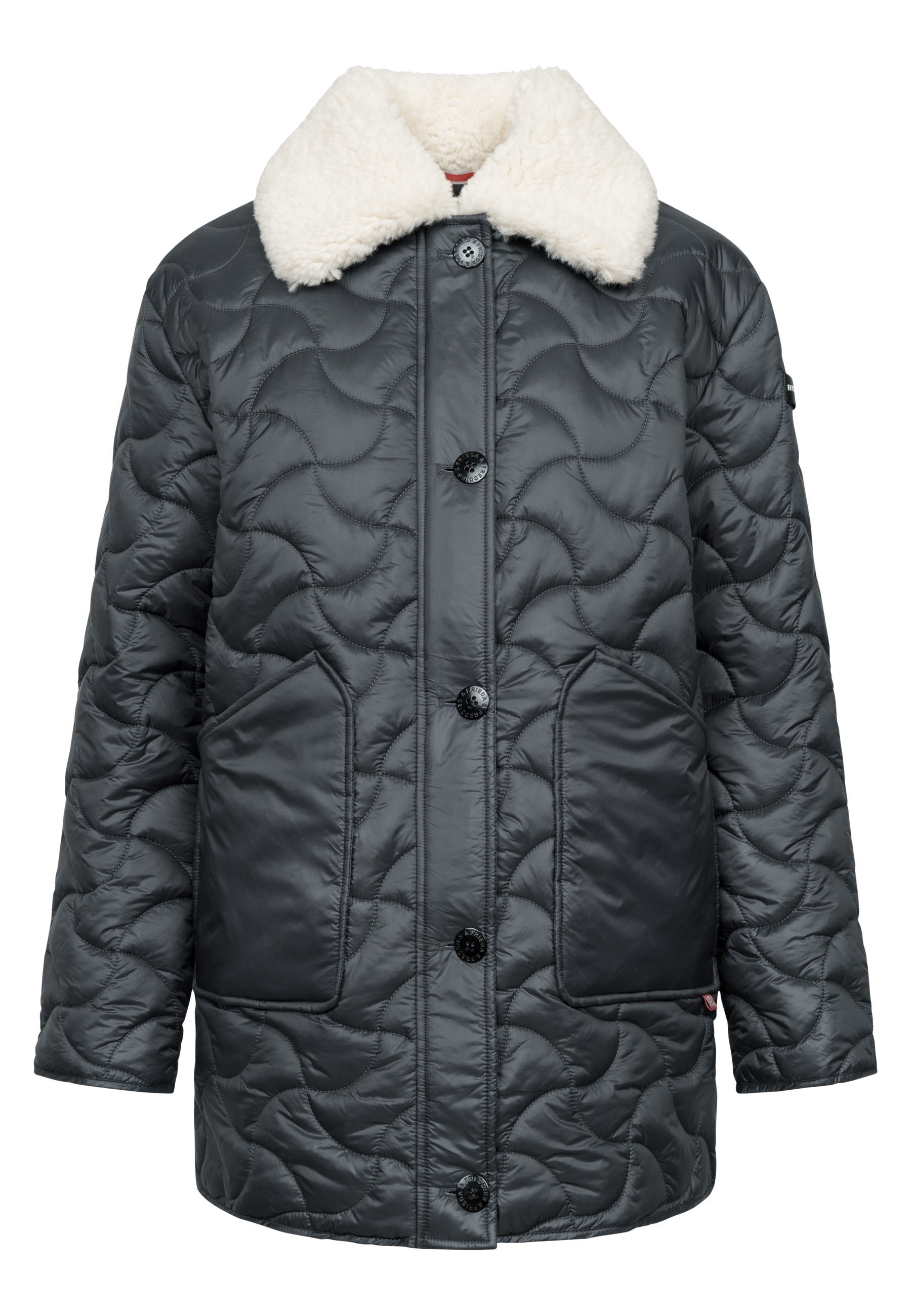 Thumbnail - Frieda & Freddies Steppjacke "Fake Down Jacket / Kristy Long" mit Taschen