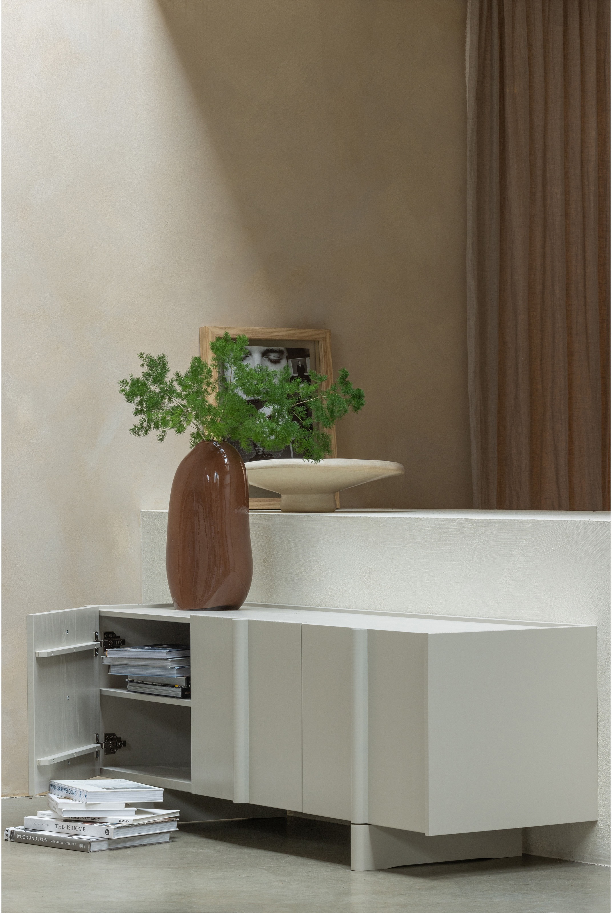 WOOOD Lowboard »WOOOD BASU TV MEUBEL 152 CM« Basu-Kollektion von WOOOD mit skandinavischem Design und FSC®