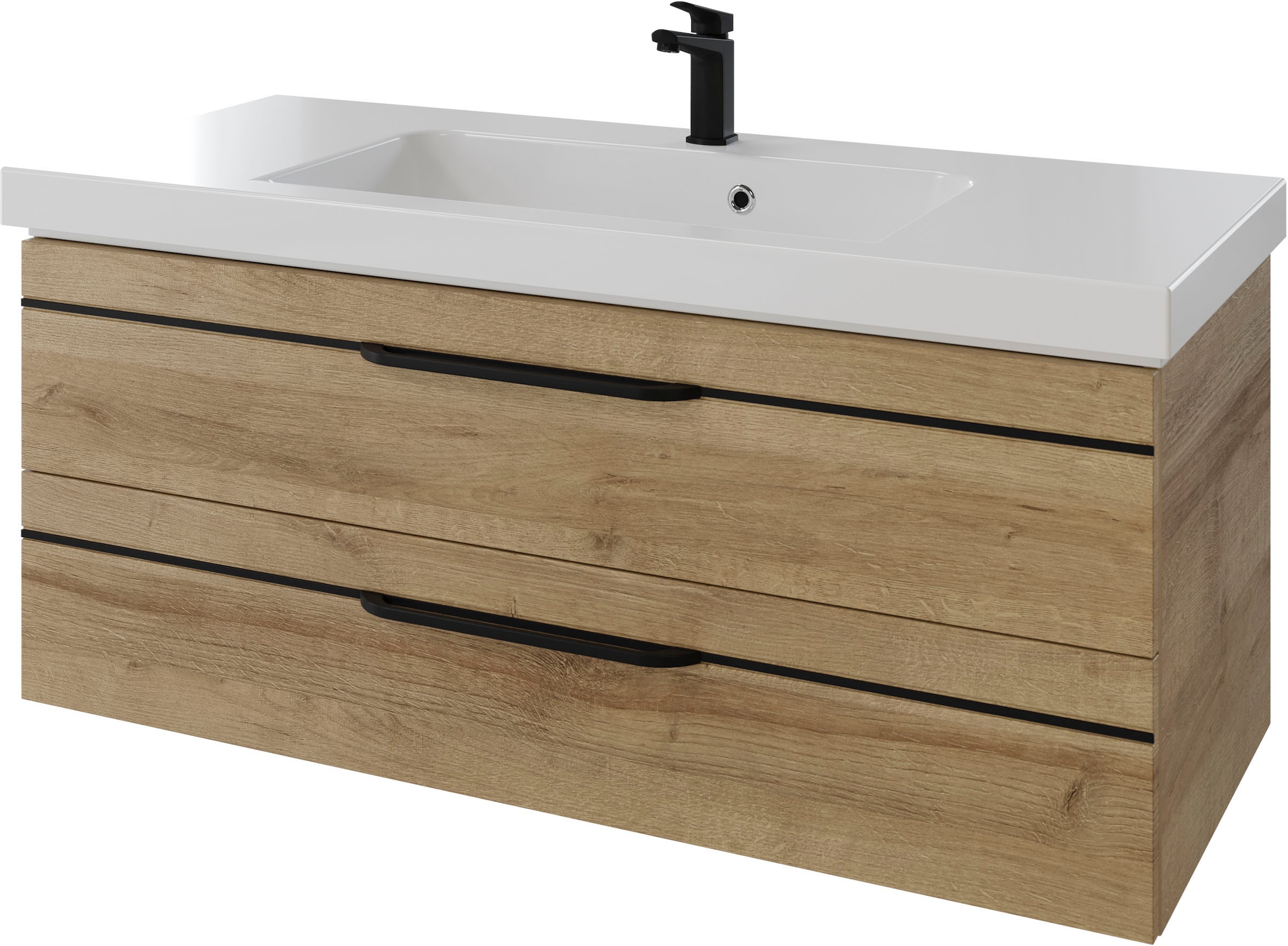 Saphir Waschtisch "Serie Balto Mineralmarmor-Waschtisch mit Unterschrank, 1 günstig online kaufen