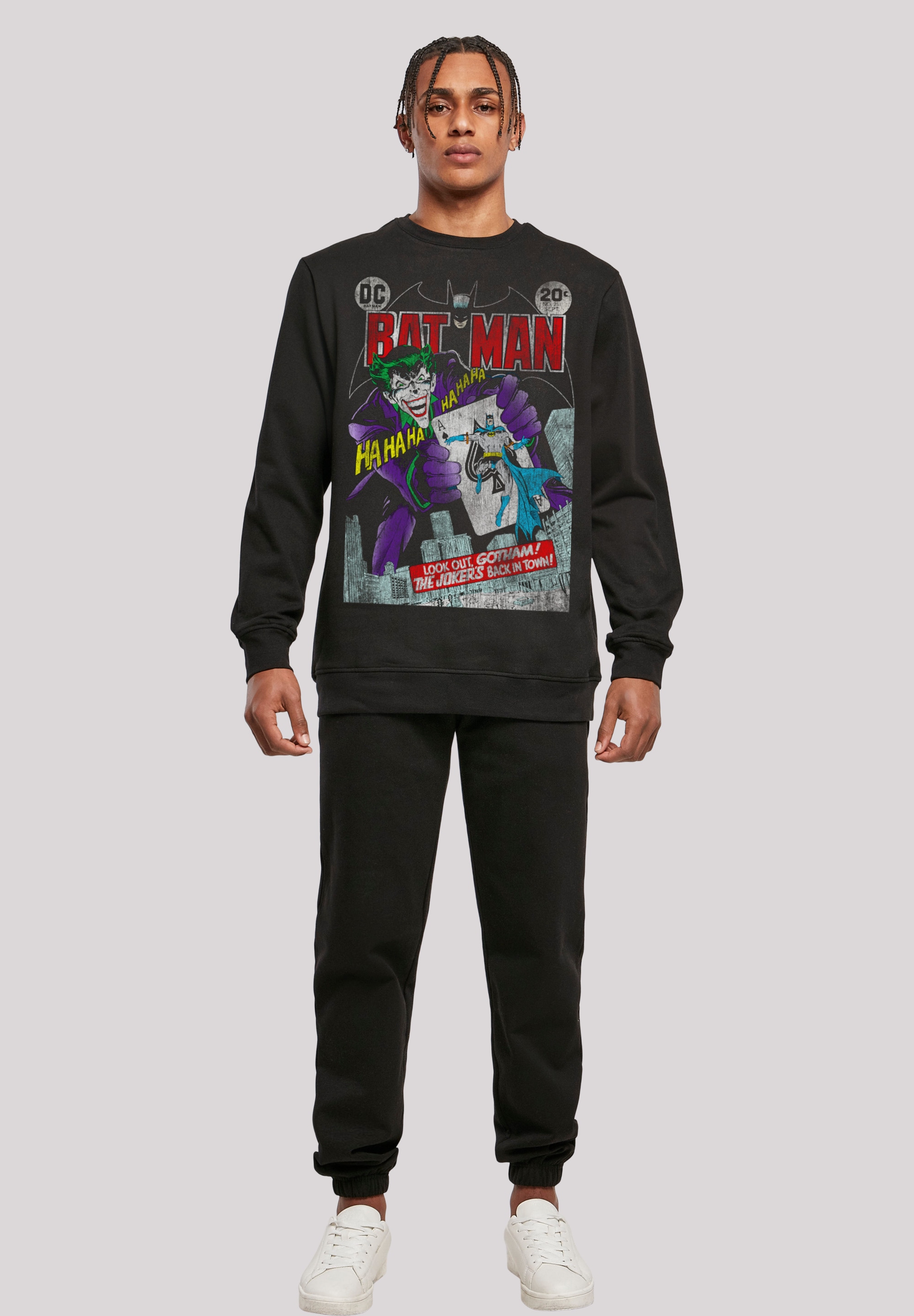 F4NT4STIC Kapuzenpullover »Batman Joker Playing Card Cover«, Print