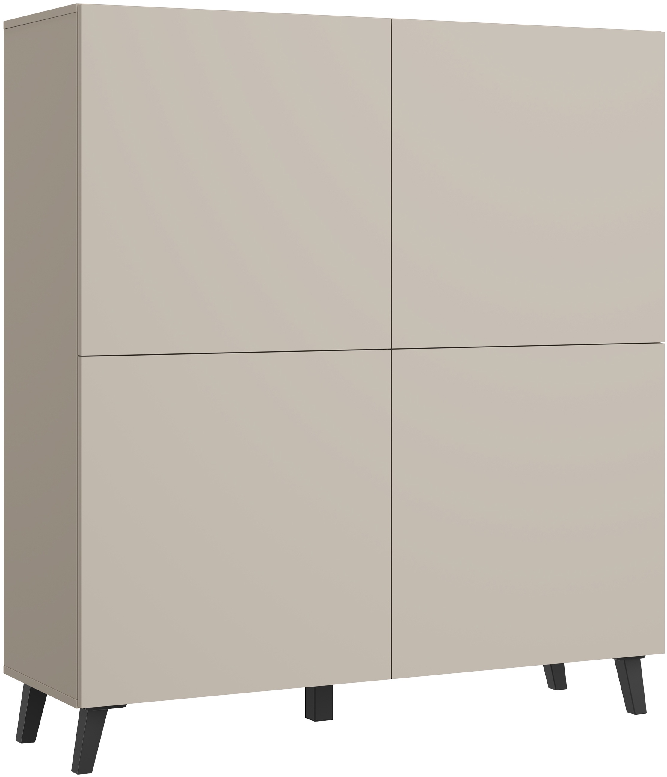 Home affaire Highboard "HIGHBOARD PHUKET II, Stilvolle, grifflose Hochkommo günstig online kaufen