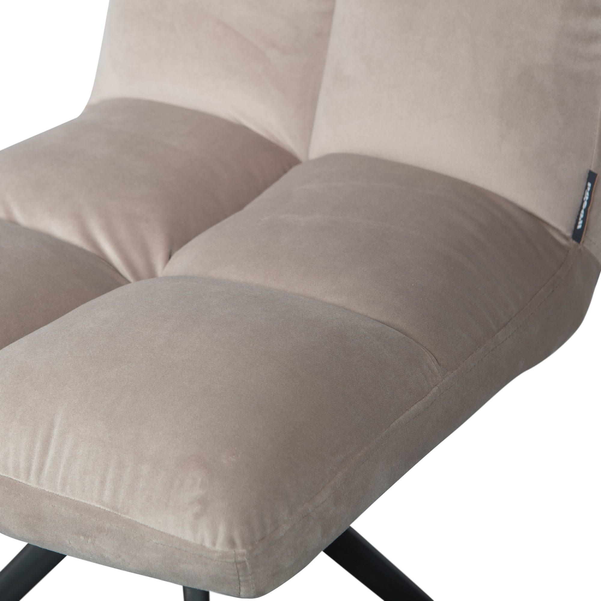 WOOOD Drehstuhl »Vinny«, Samt, mit Drehfuß, Breite 48 cm