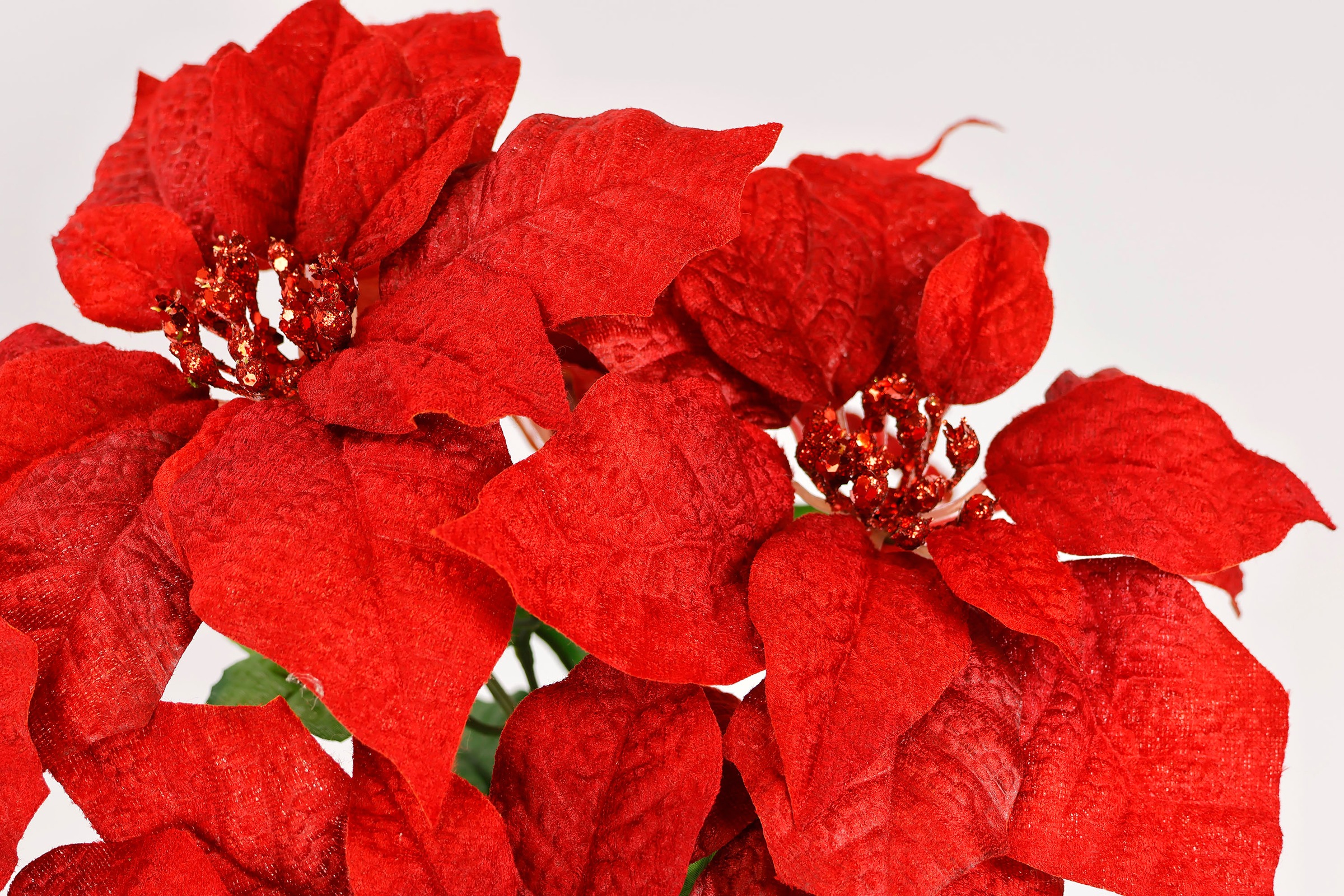 I.GE.A. Kunstblumenstrauß "Bouquet Poinsettia", Weihnachtsstern Christstern günstig online kaufen