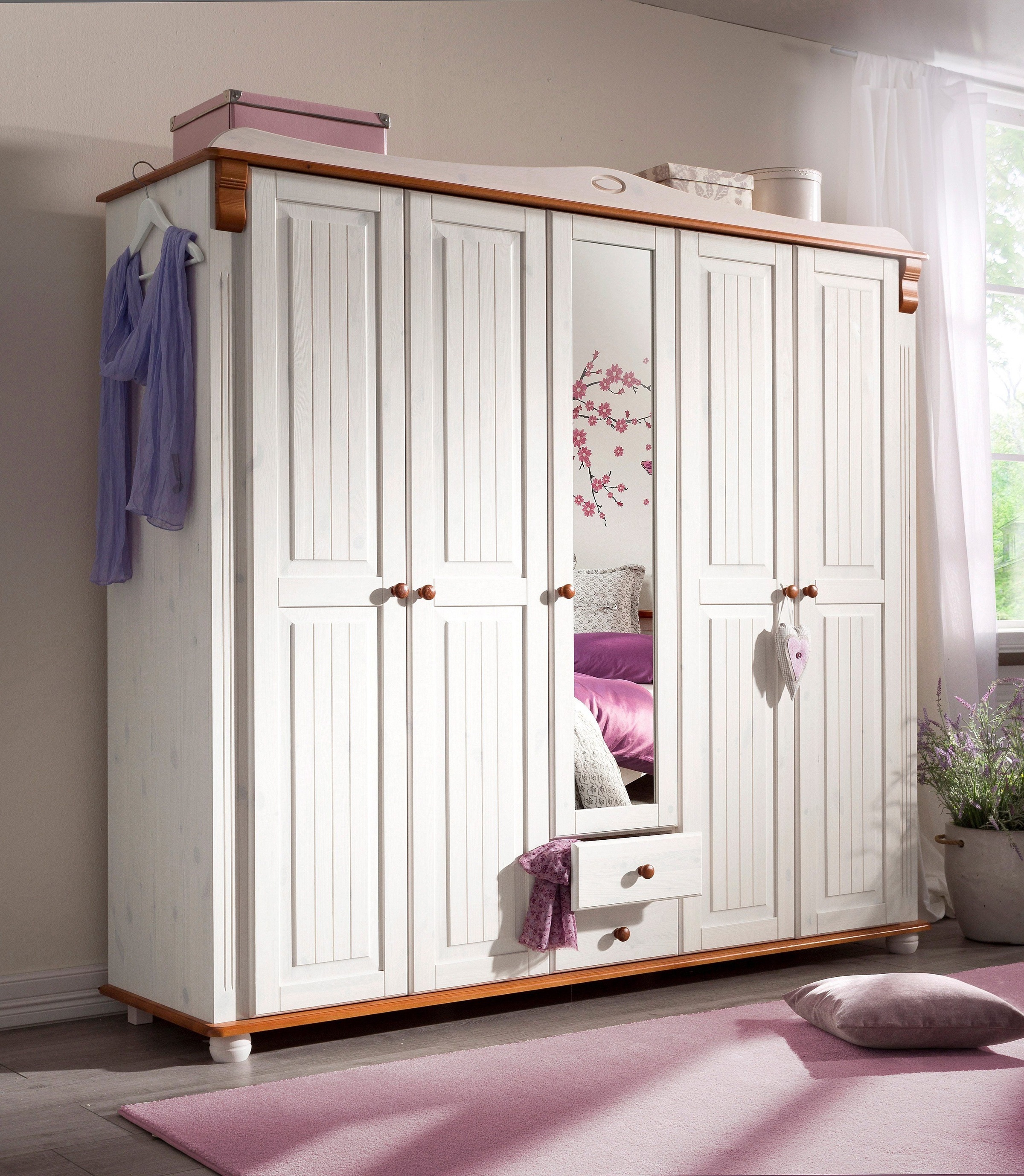 Home affaire Kleiderschrank "Adele", (4 Breiten: 92/130/169/207 H/T ca. 191 günstig online kaufen