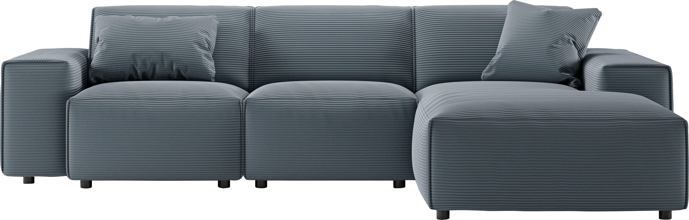 andas Ecksofa »Glimminge L-Form auch in Breitcord, Feincord + Easy care-Bezug,«, Breite 264, Zierkissen
