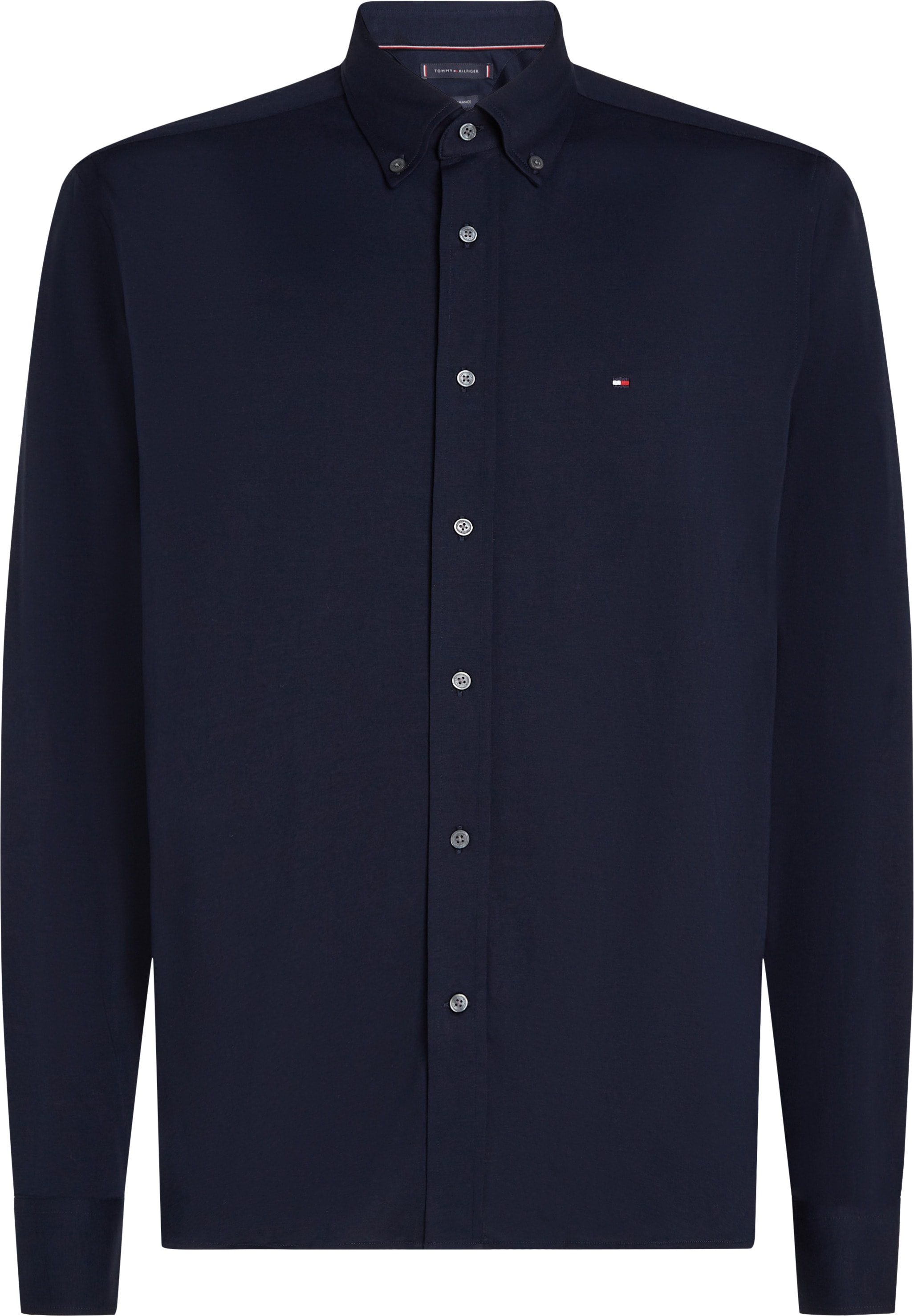 Tommy Hilfiger Langarmhemd »PERFORMANCE KNIT SOLID LS SHIRT«