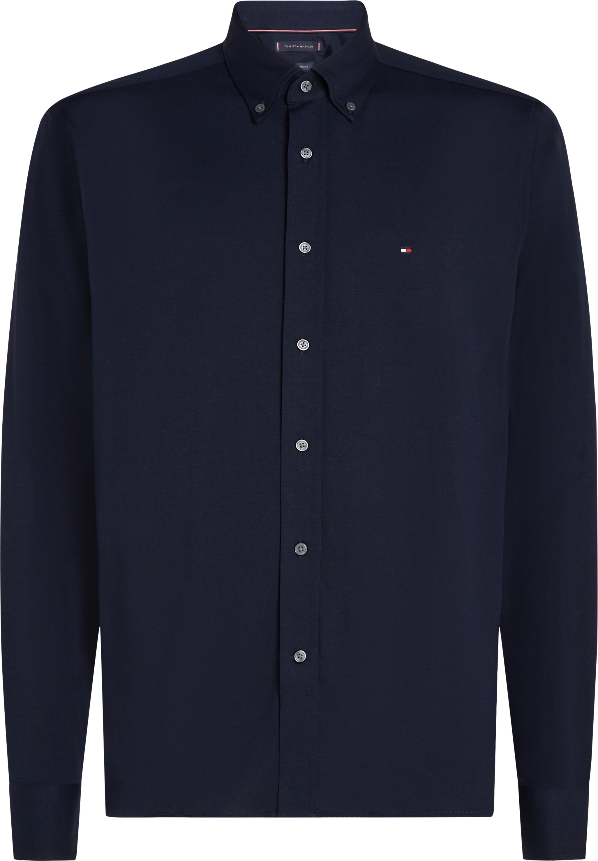 Thumbnail - Tommy Hilfiger Langarmhemd "PERFORMANCE KNIT SOLID LS SHIRT"