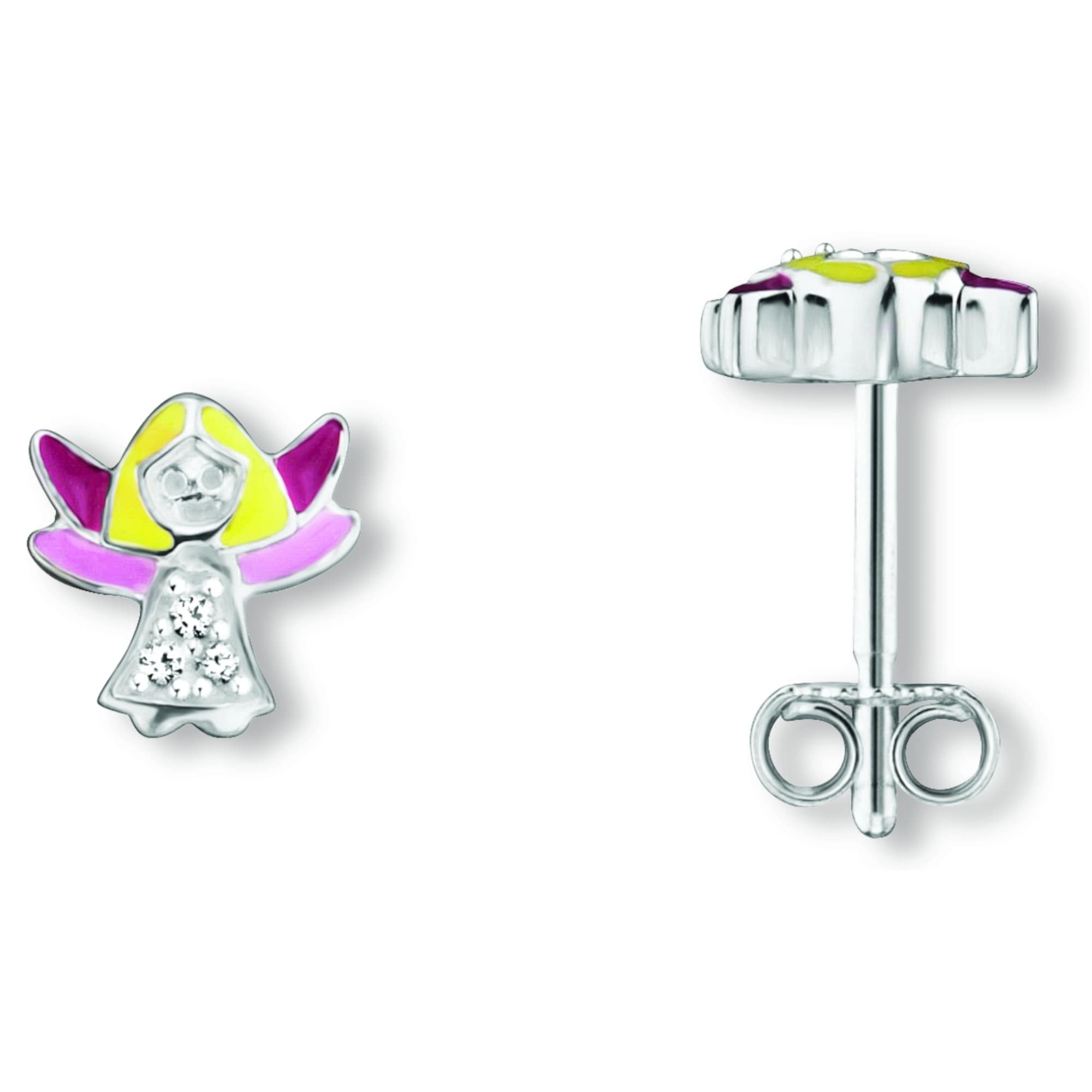 Paar Ohrhänger ONE ELEMENT "Zirkonia Fee Elfe Ohrringe Ohrstecker aus 925 Silber", silber, Ohrringe, Damen, Kinder, Silber 925 (Sterlingsilber), Ausdruck von Individualität – dezent, bedeutungsvoll, nah am Herzen