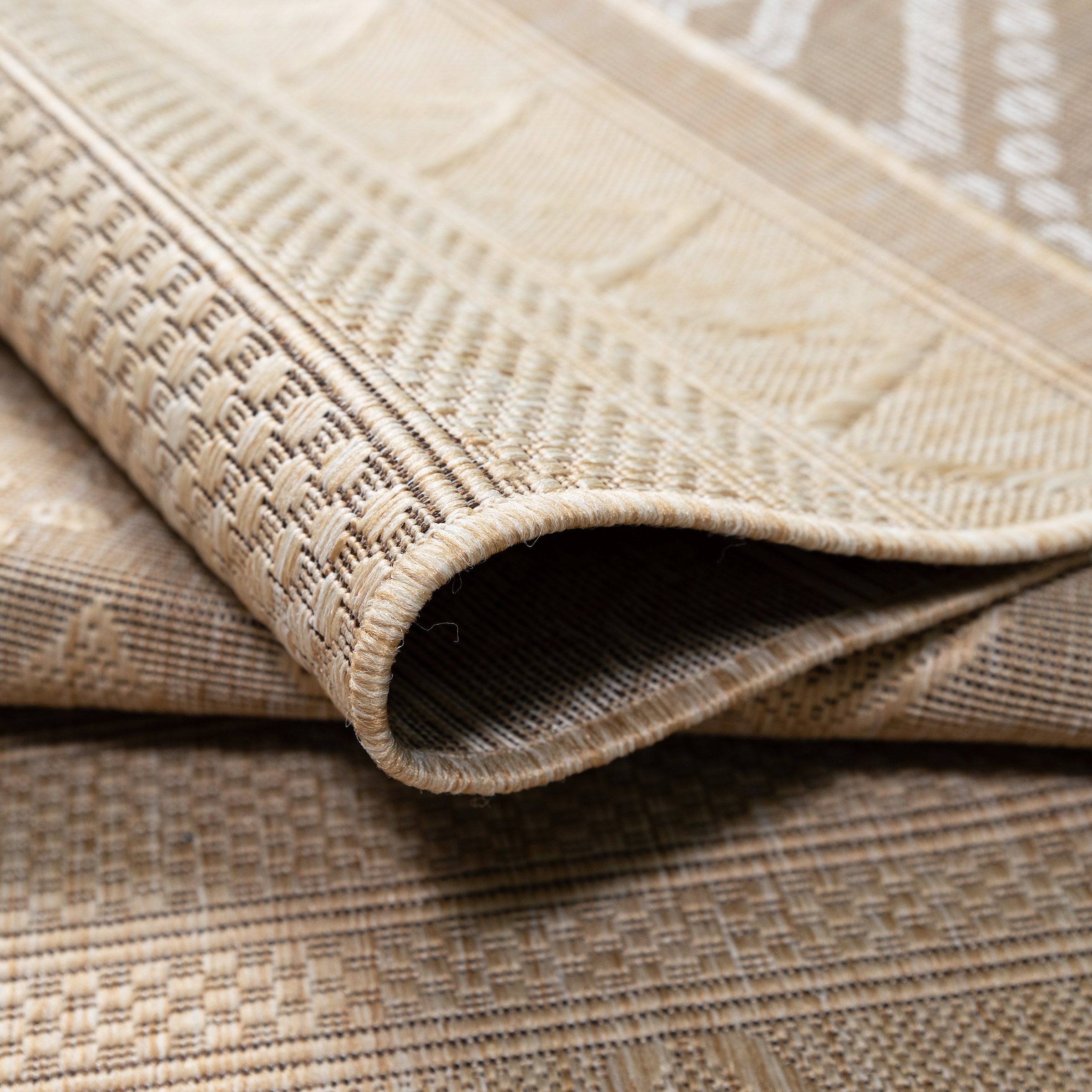 my home Teppich »Toronto auch als Läufer erhältlich«, rechteckig, 3 mm Höhe, In- und Outdoor geeignet, Sisal-Optik, Wetterfest & UV-beständig, Boho
