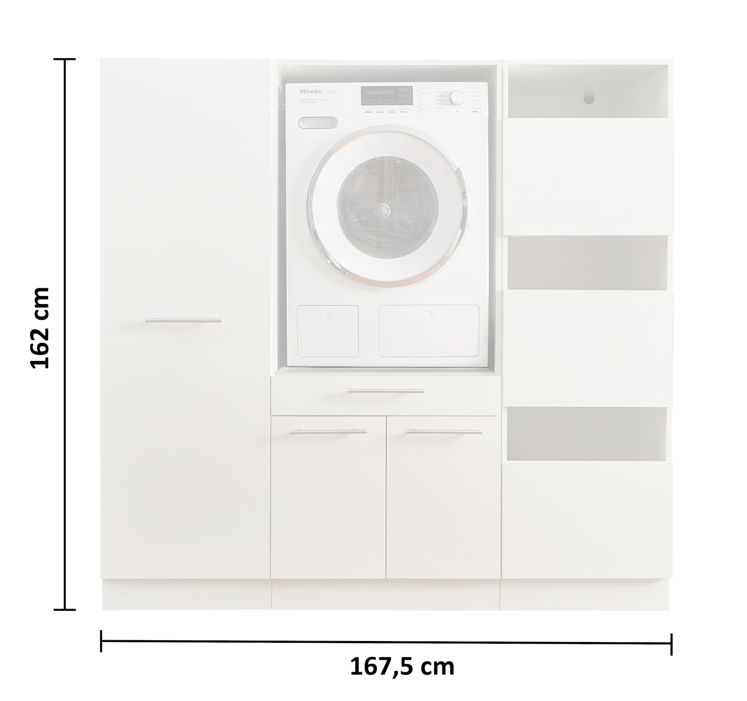 Laundreezy Mehrzweckschrank-Set »LAUNDREEZY LDSK8«, Breite 167,5 cm