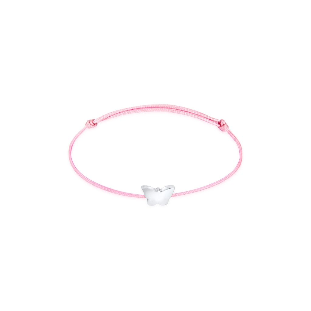 Elli Armband »Kinder Schmetterling Nylon Bändchen 925 Silber«