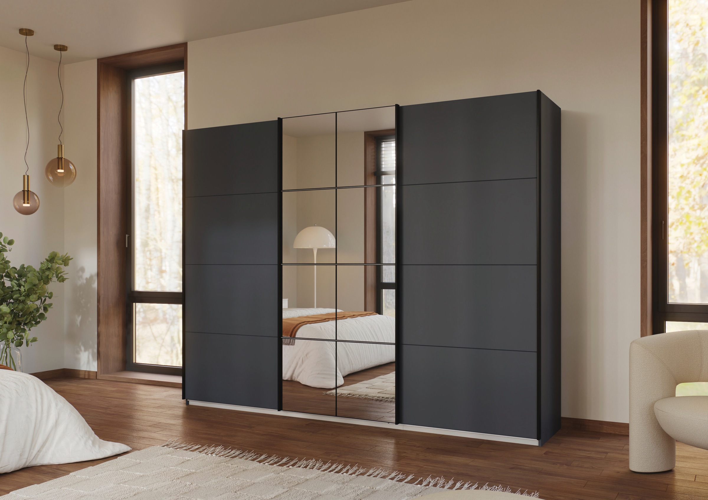 OTTO home Kleiderschrank "Schwebetürenschrank Schrank Garderobe Wäscheschra günstig online kaufen