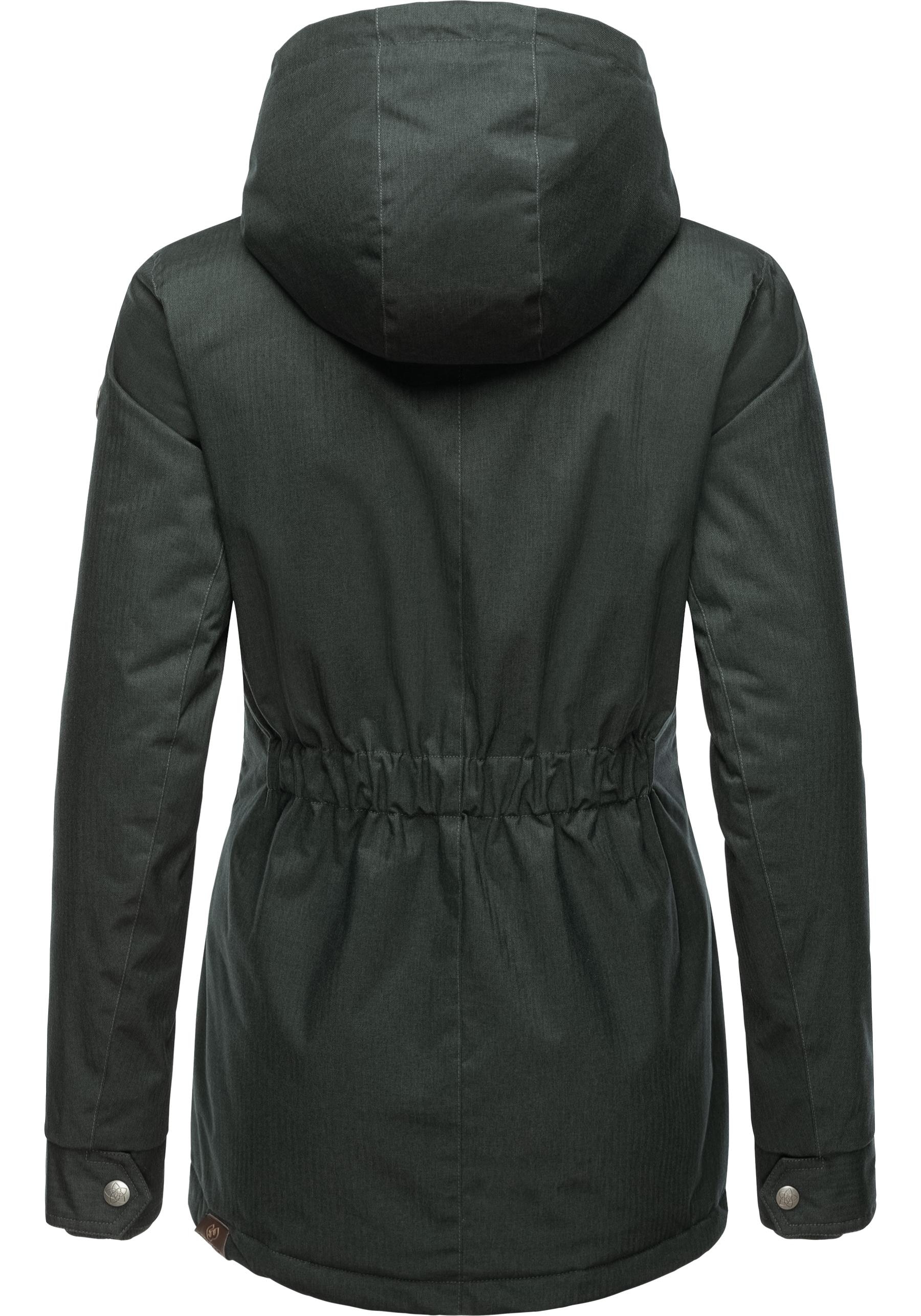 Ragwear Winterjacke »Monade II«, mit Kapuze, Damen Winterparka mit Kapuze und m. Fleece gefüttert