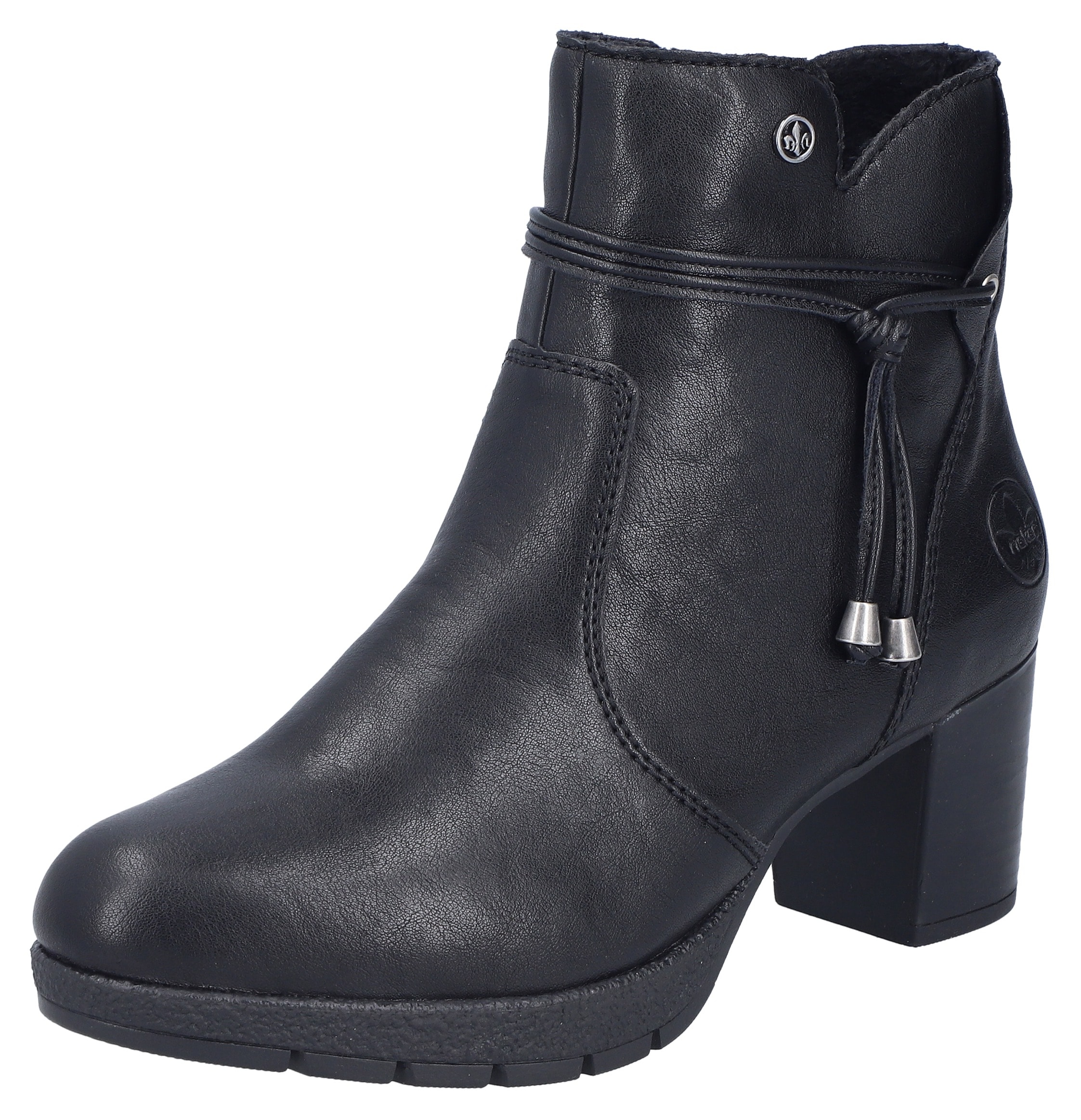 Rieker Stiefelette, Businessstiefelette, Blockabsatz, Boots in schmler Form günstig online kaufen
