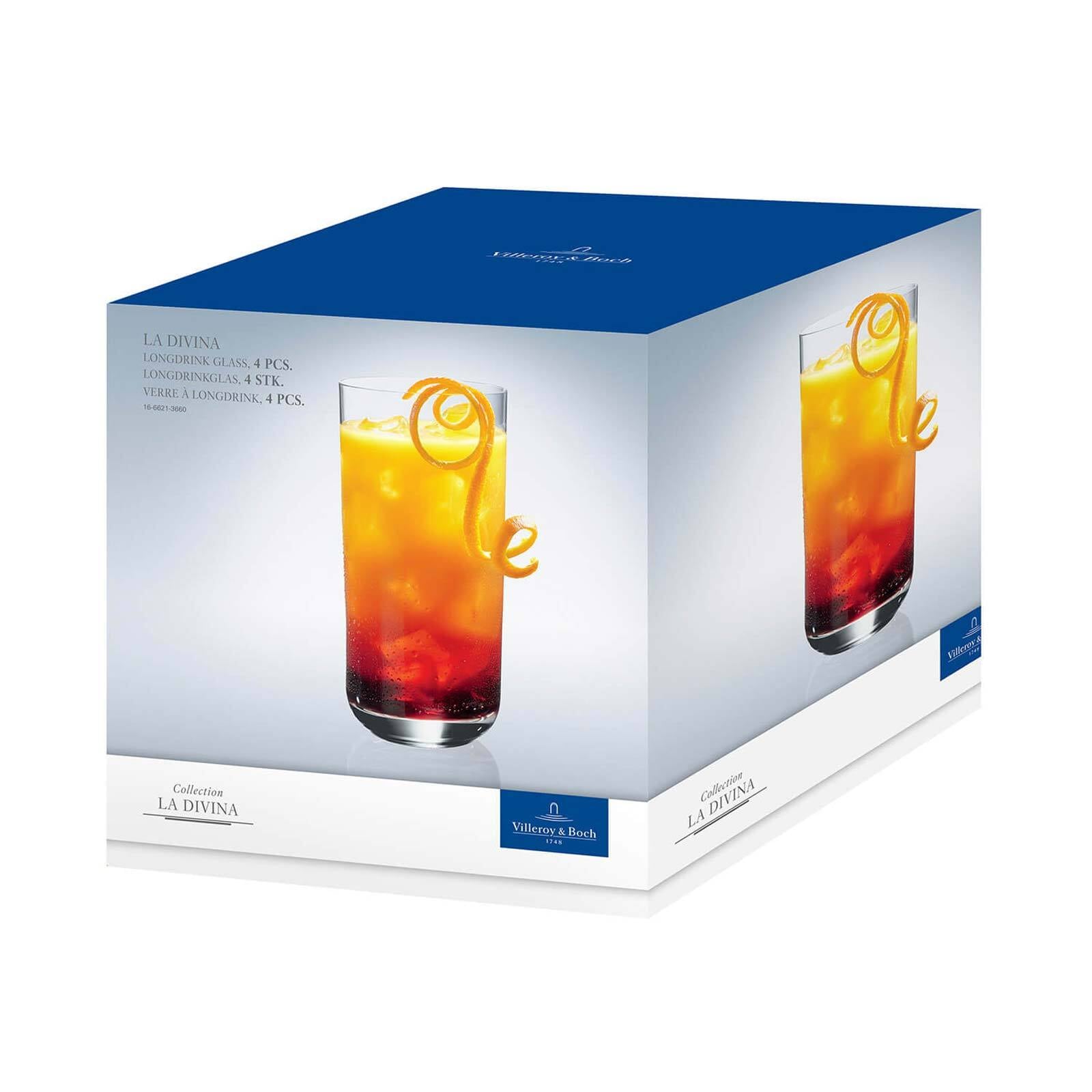 Villeroy & Boch Longdrinkglas »Longdrinkgläser La Divina 440 ml 4er Set transparent«