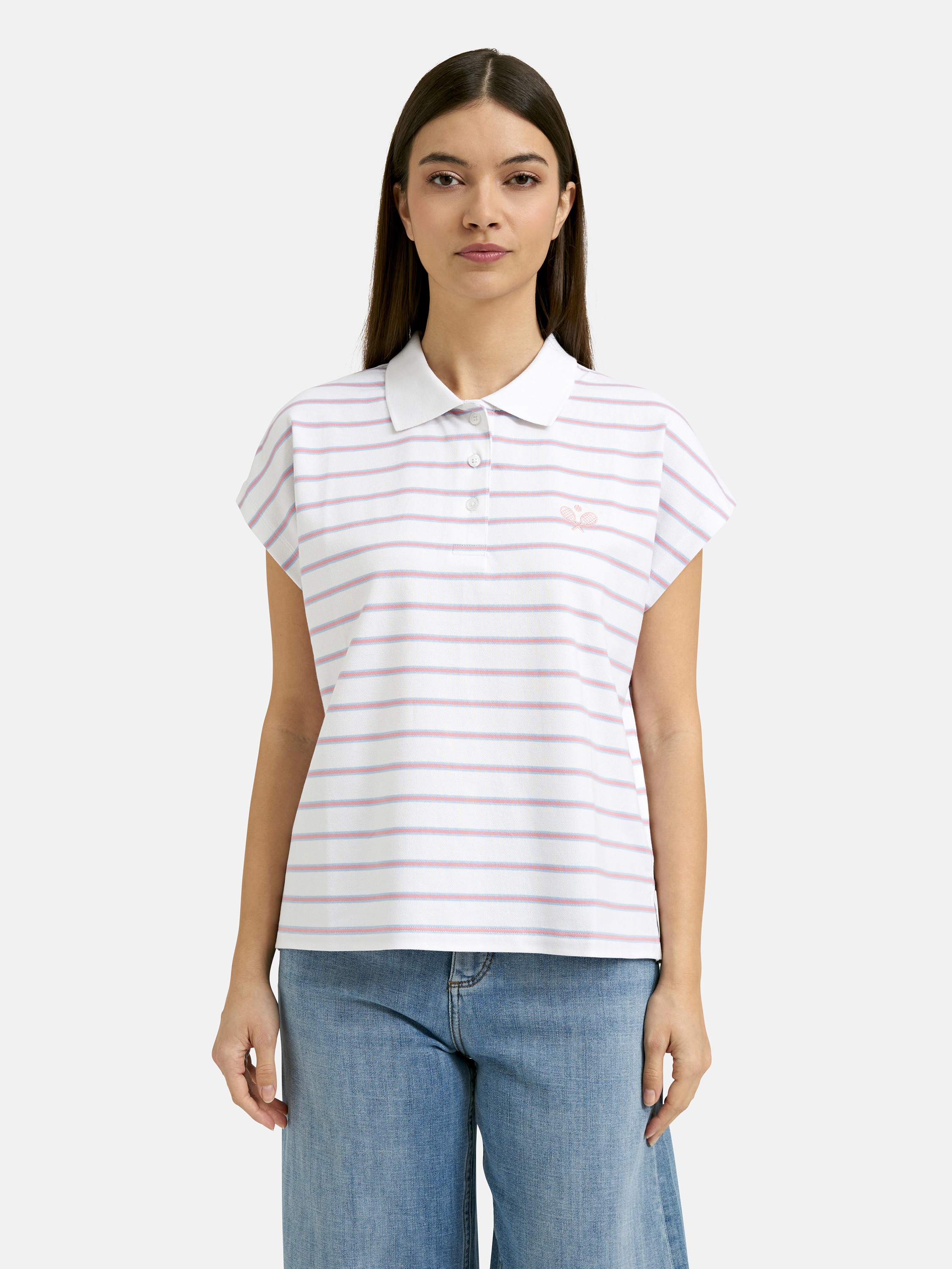 Smith & Soul Poloshirt mit überschnittener Schulter