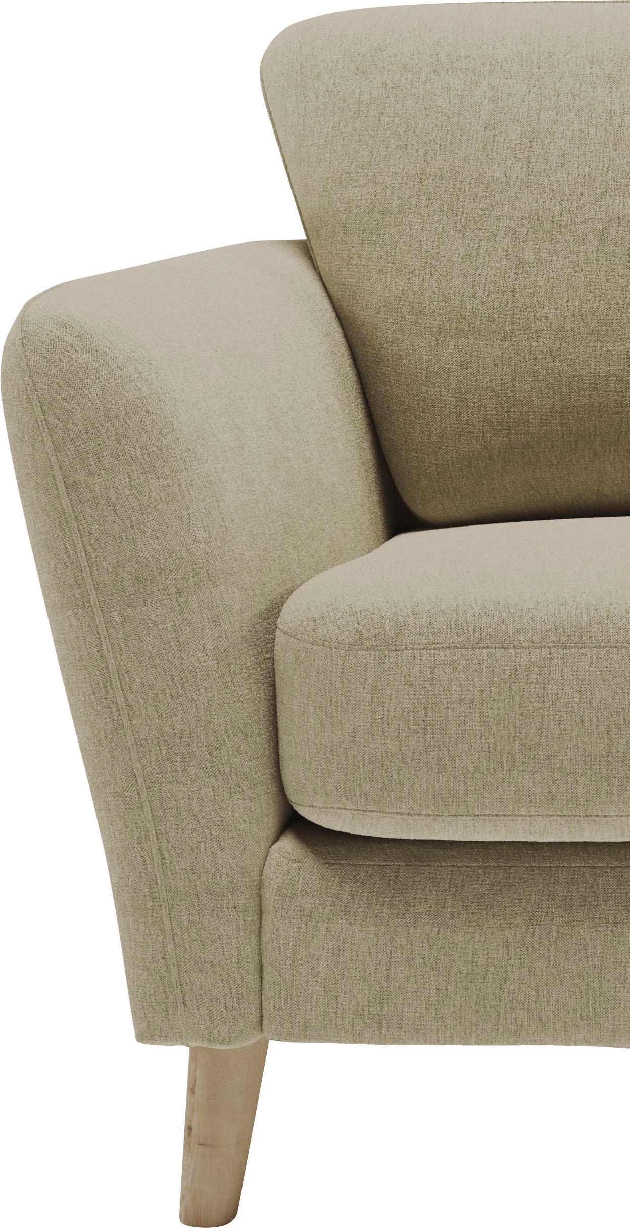 Home affaire 2-Sitzer »MARSEILLE Sofa 170 cm«, mit Massivholzbeinen aus Eiche, verschiedene Bezüge und Farbvarianten