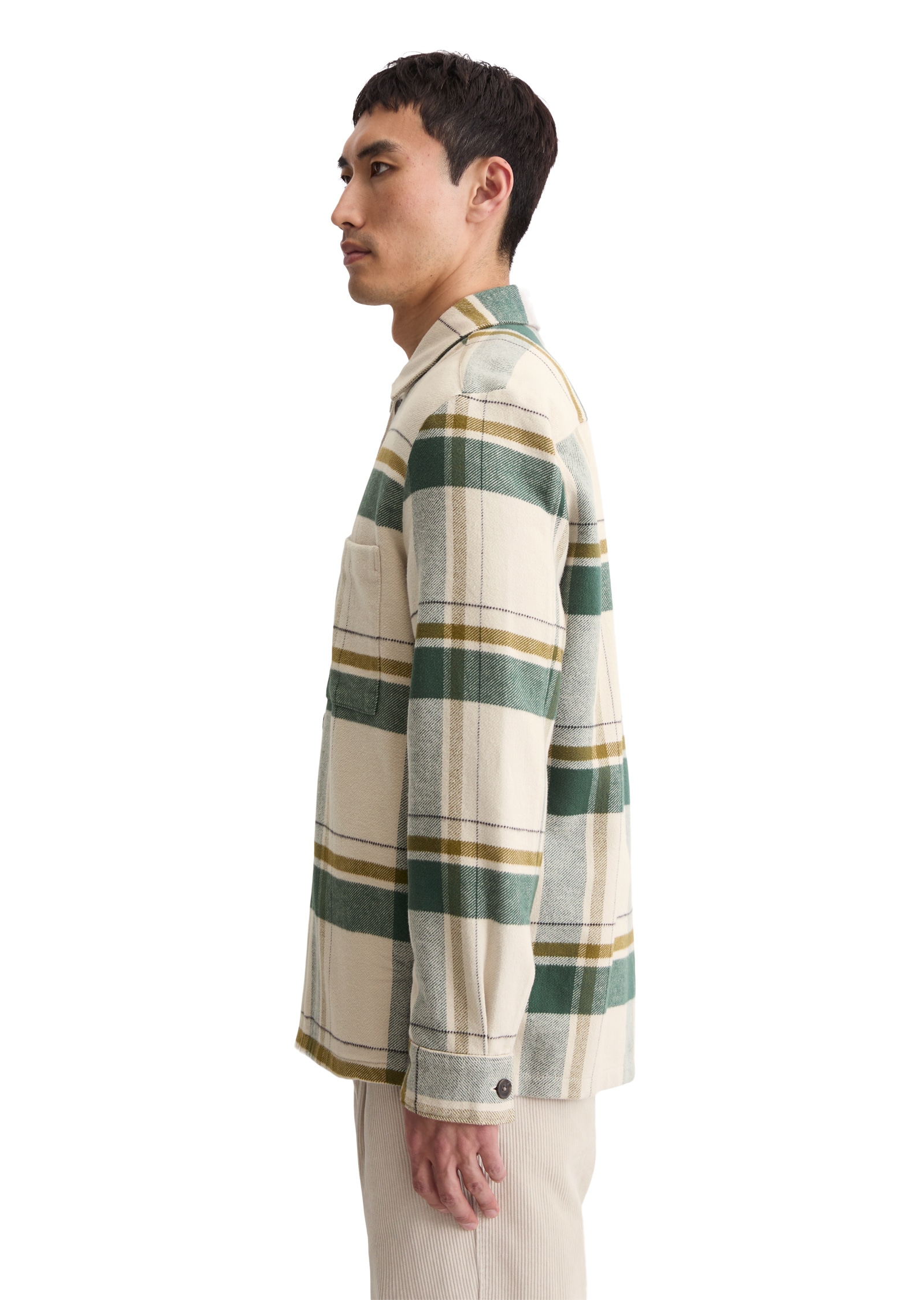 Marc O'Polo Kurzjacke »aus weichem Bio-Baumwoll-Flanell« ohne Kapuze