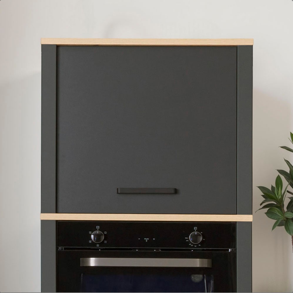 Inter Link Aufsatzschrank "Pienza, Küchenschrank, Schrankaufsatz, Einlegeboden höhenverstellbar" 1 Stk. tlg. Stauraum-Modul, passend zu Geräteschränken, Softclose, 70x60x60,5 cm