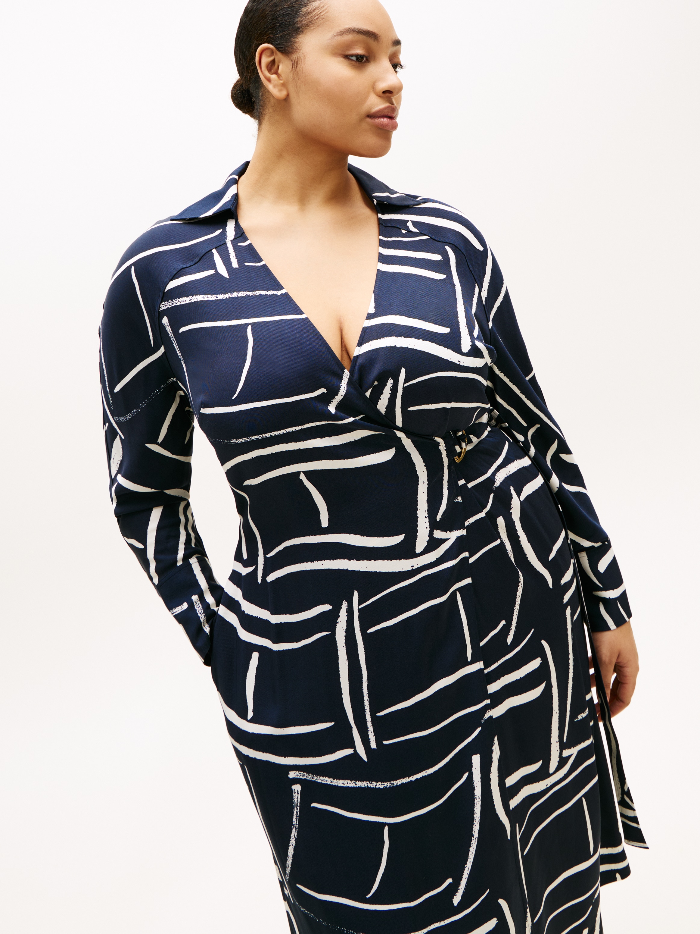 Tommy Hilfiger Curve Shirtkleid »CRV VIS TWILL MIDI SHIRT DRS LS« in großen Größen