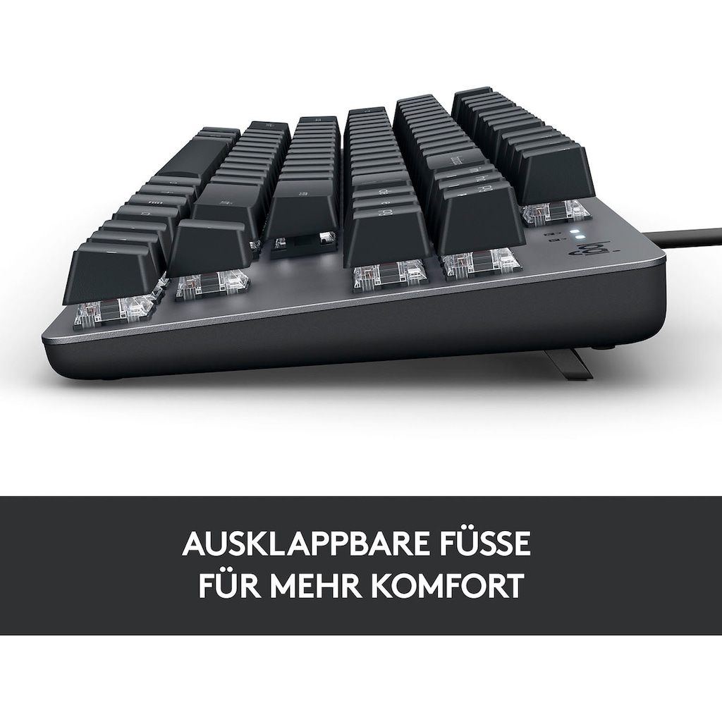 Logitech Tastatur »K835 TKL MECHANICAL - Switch Blue«, (USB-Anschluss-Fn-Tasten)