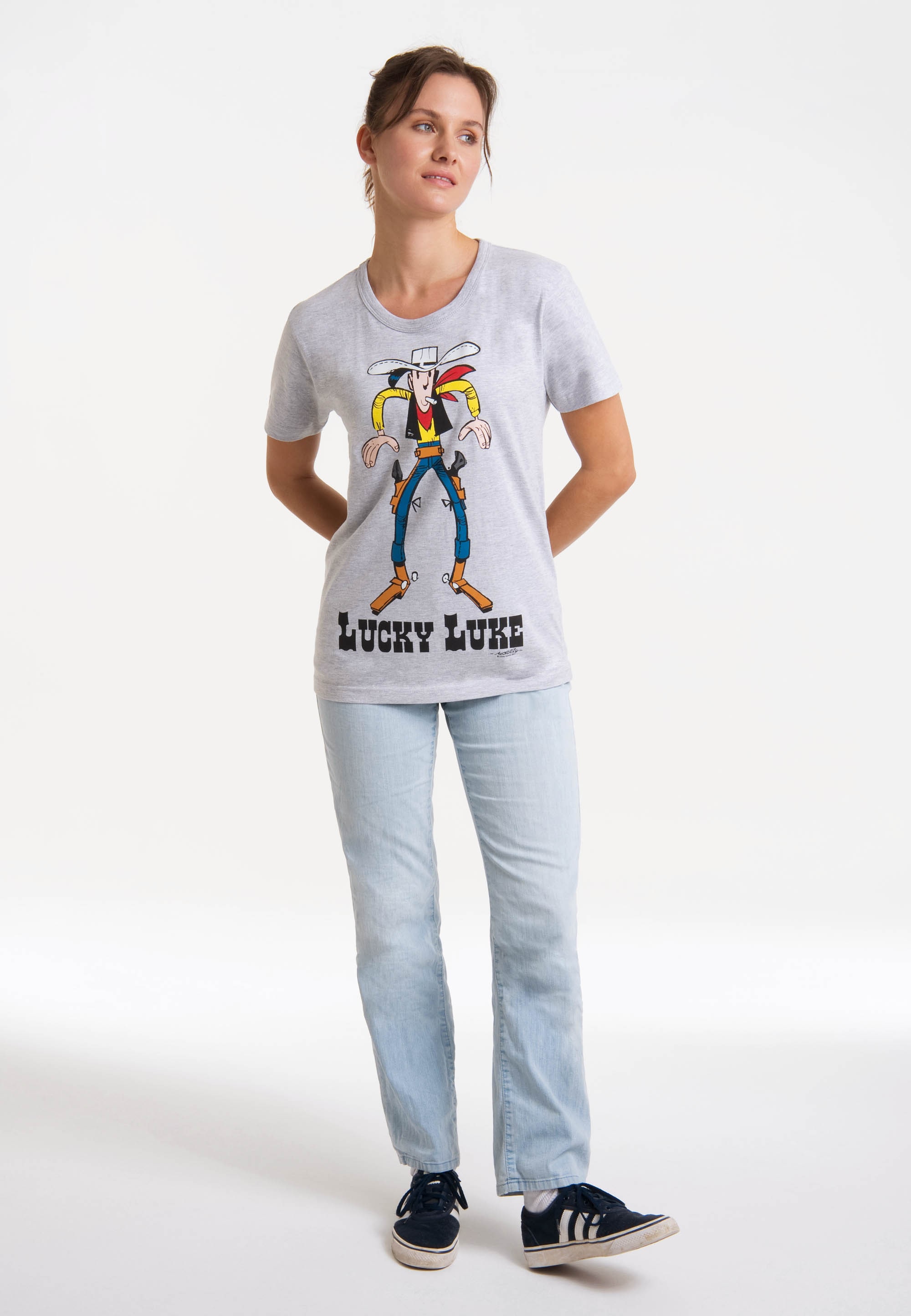 LOGOSHIRT T-Shirt »Lucky Luke Colt«, mit lizenziertem Print