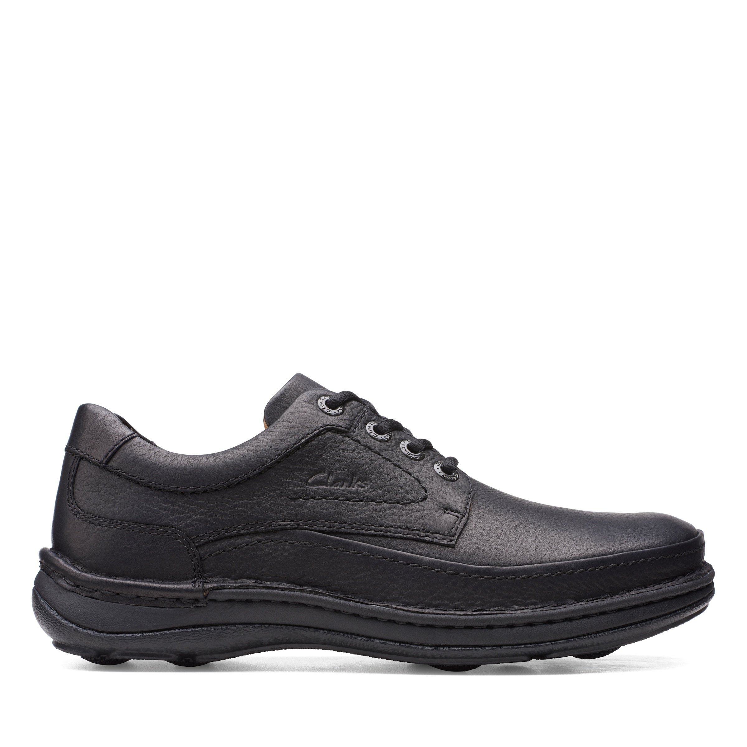 Clarks Schnürschuh »Nature Three«, Freizeitschuh, Halbschuh, Schnürschuh mit herausnehmbares Fußbett
