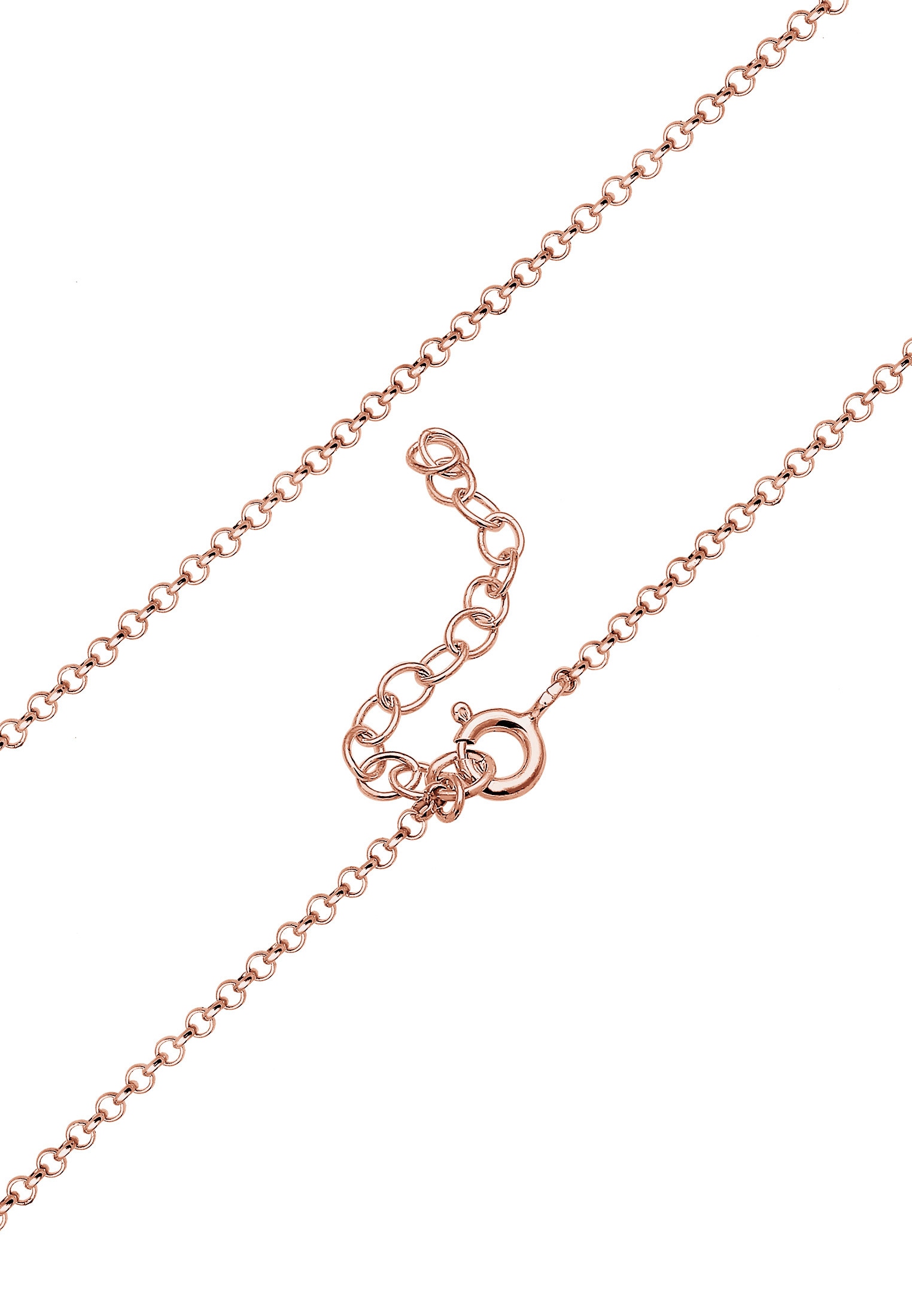 Elli Collierkettchen »Choker Y-kette glänzend mit Plättchen 925 Silber« ZN10066