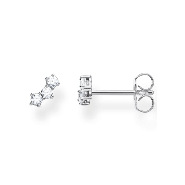 THOMAS SABO Single-Ohrstecker »farbige oder weiße Steine, H2132-051-14,  H2132-414-14, H2132-488-7«, mit Glas-Keramik Stein, Korund (synth.),  Zirkonia (synth.) für kaufen | BAUR