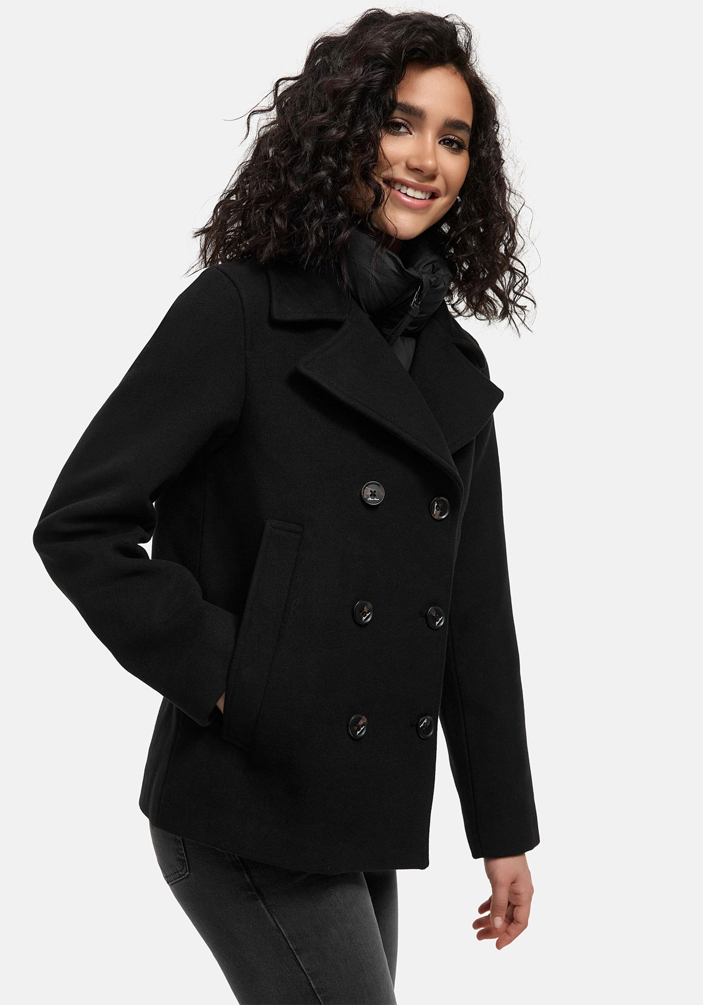 Marikoo Winterjacke »Aylaraa«, Elegante Designer Winterjacke