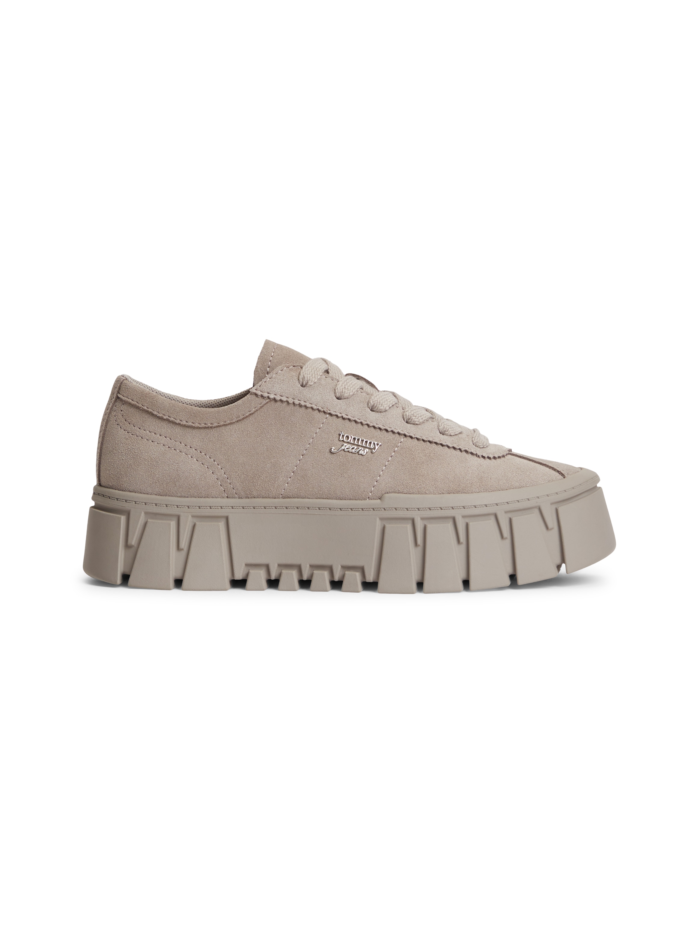 Tommy Jeans Plateausneaker »TJW PLATFORM SNEAKER SUEDE«  Freizeitschuh, Halbschuh, Schnürschuh mit markanter Plateausohle