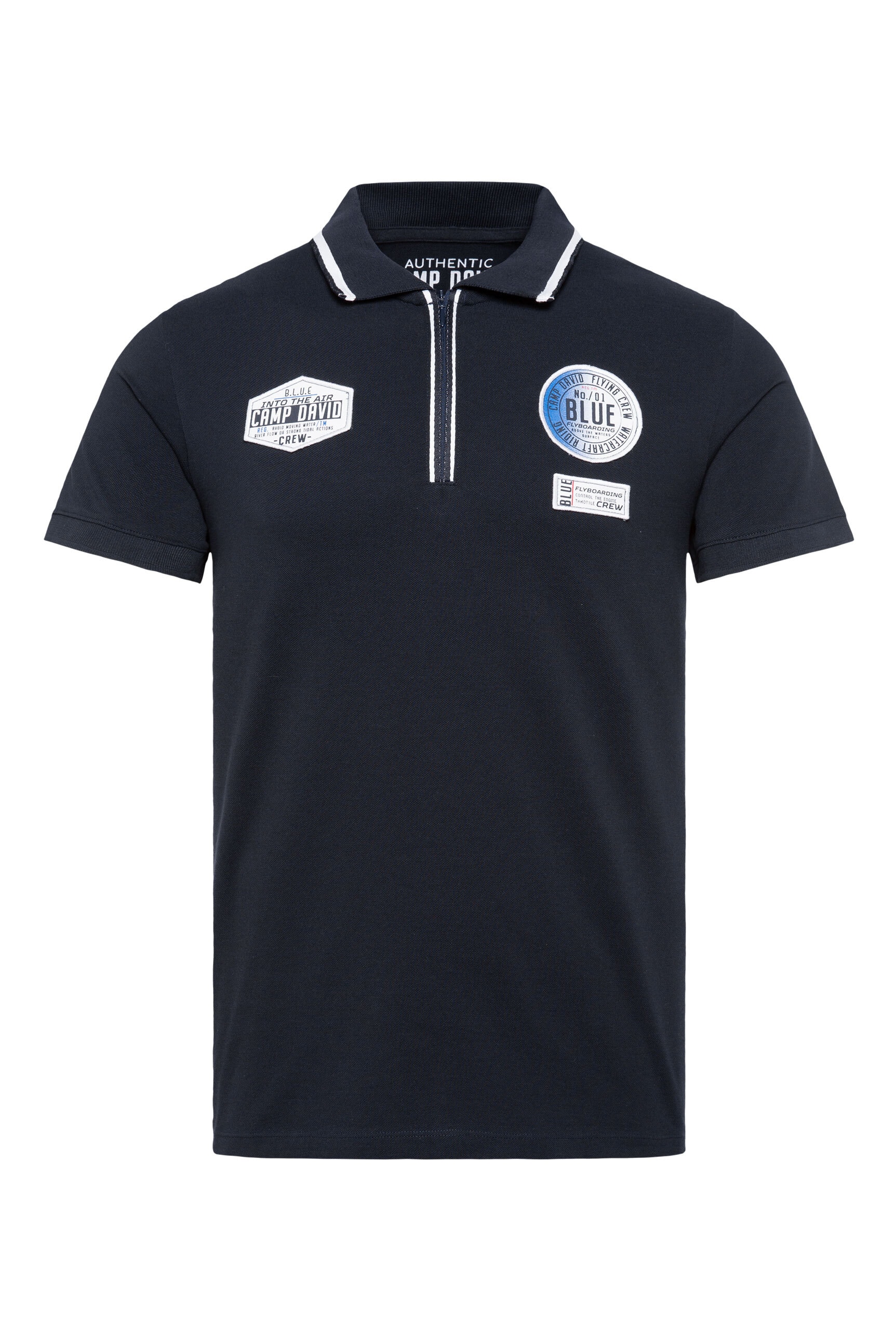 CAMP DAVID Poloshirt, aus Baumwolle