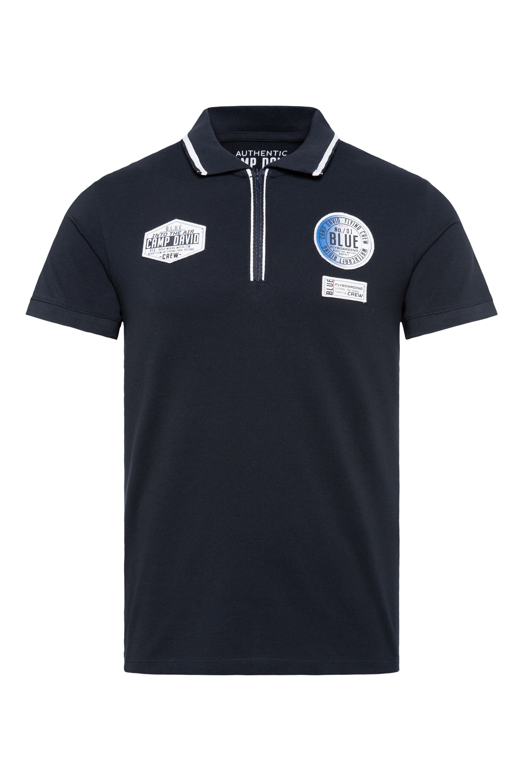 CAMP DAVID Poloshirt mit Logo Stickerei günstig online kaufen