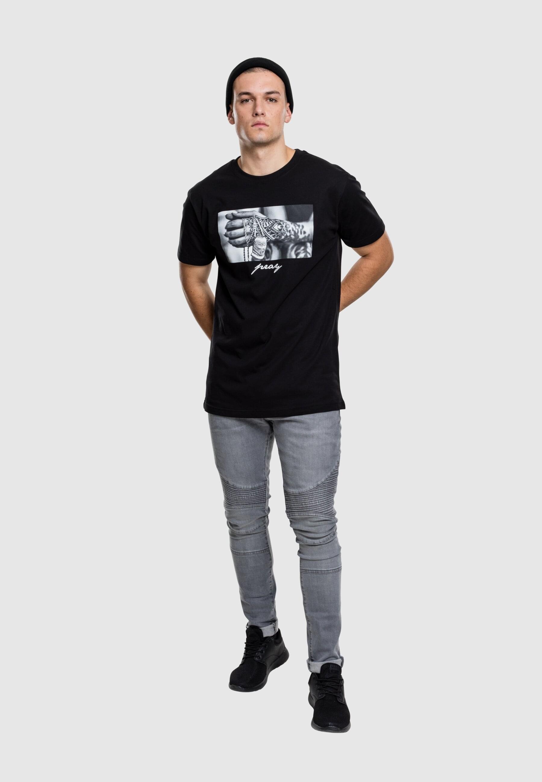 MisterTee T-Shirt »MisterTee Herren Pray 2.0 Tee«, (1 tlg.)