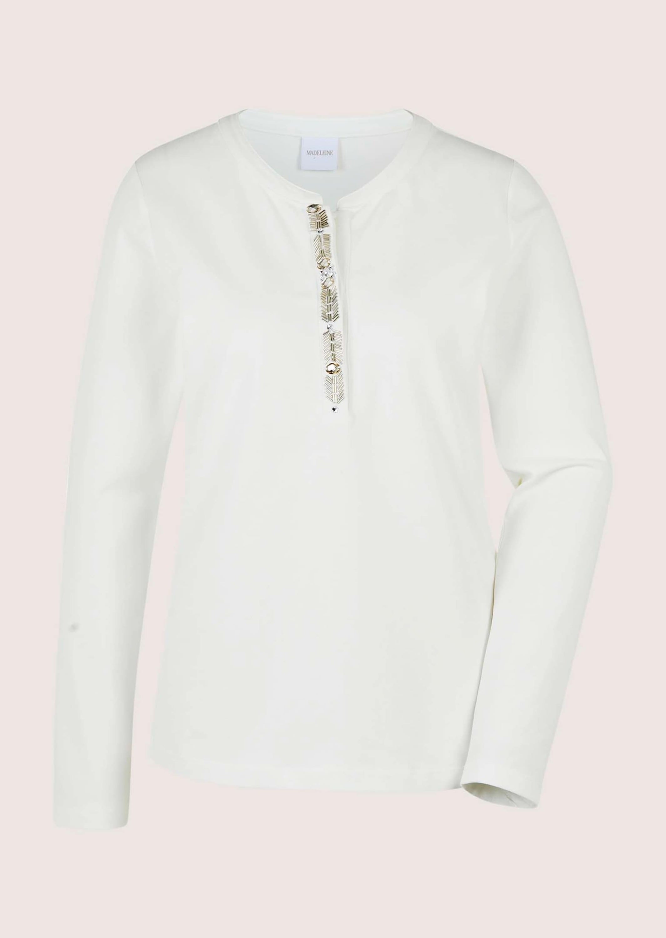 MADELEINE Langarmshirt "Blusenshirt Elegantes Shirt mit Schmucksteinen" günstig online kaufen