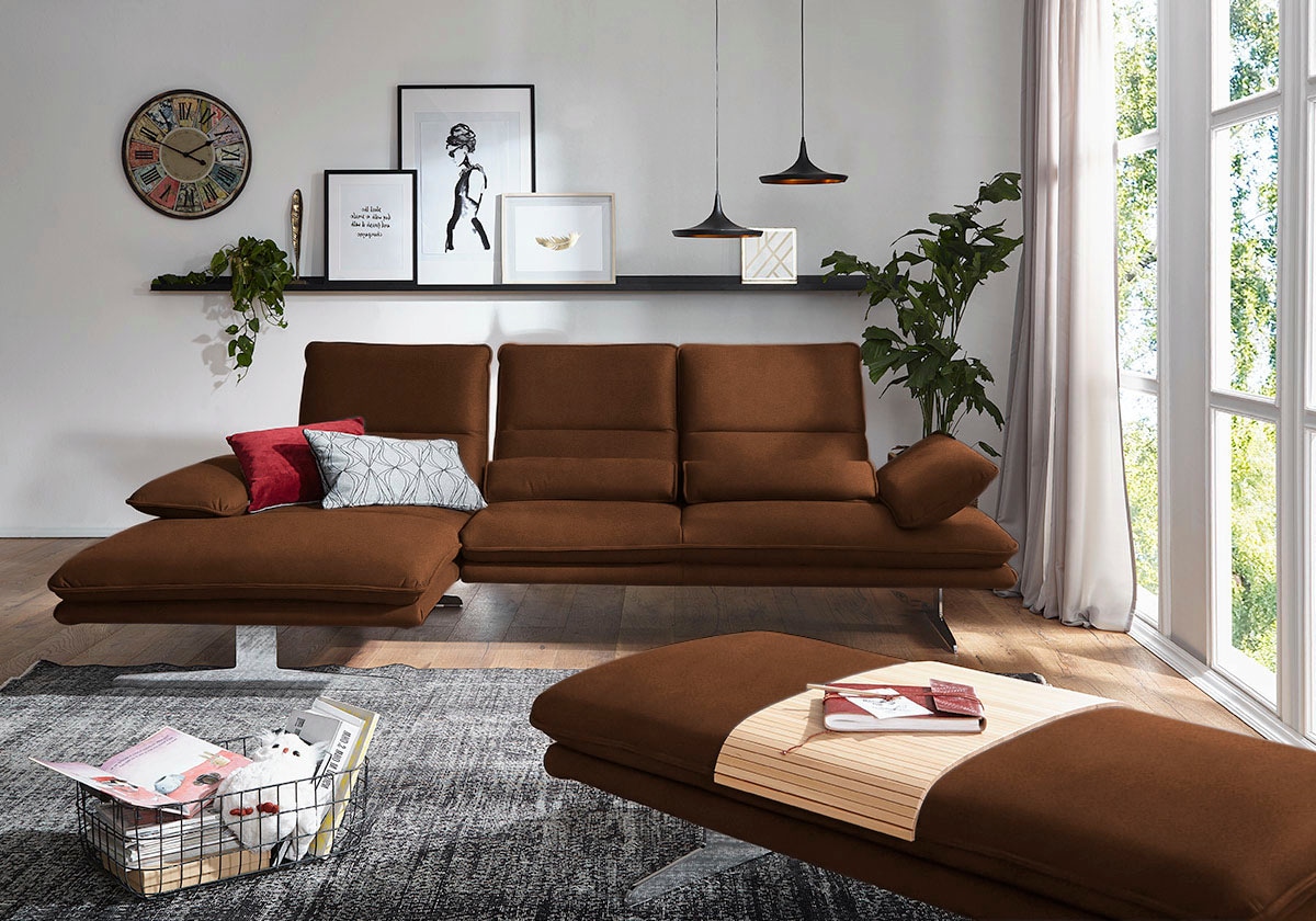 W.SCHILLIG Ecksofa "broadway, Designsofa mit tollem Sitzkomfort, L-Form" Si günstig online kaufen