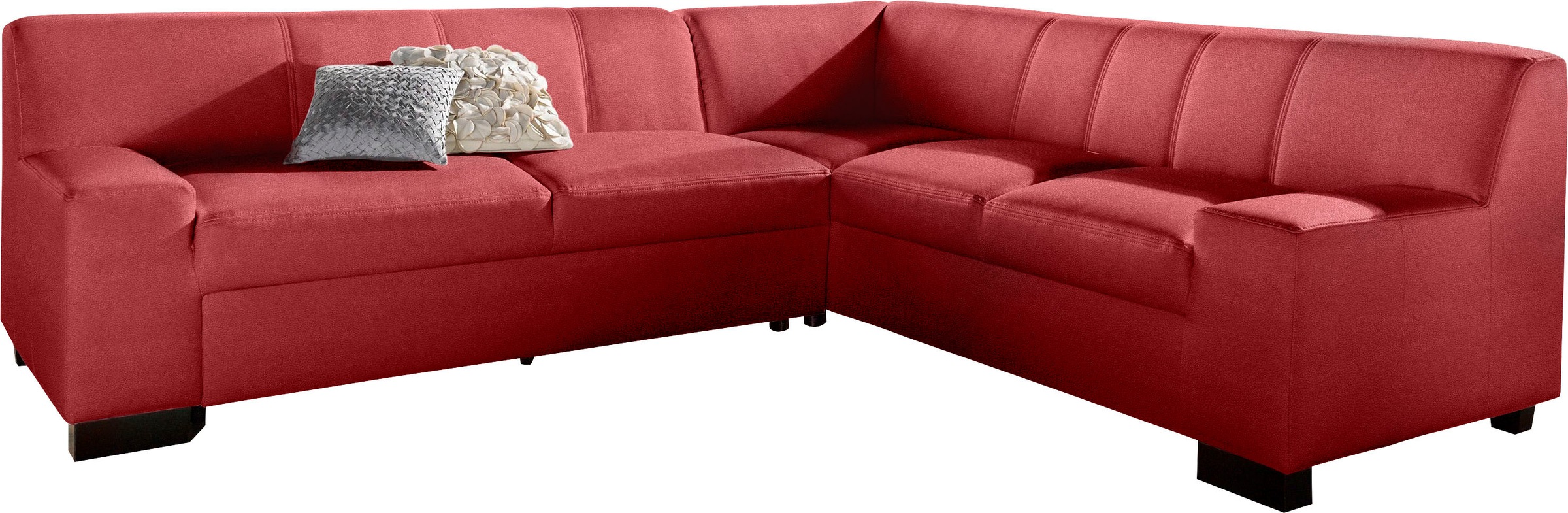 DOMO collection Ecksofa "Norma Top, elegant und modern, flache Armlehnen, L günstig online kaufen