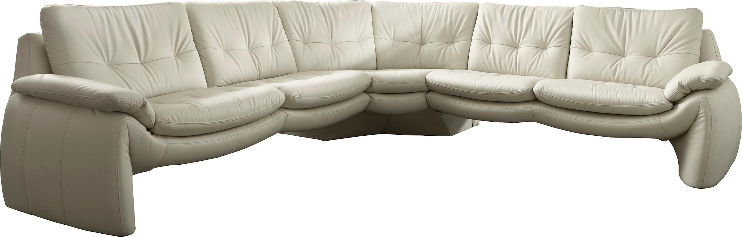 PLACES OF STYLE Ecksofa »Luna L-Form«, in einzigartiger Optik