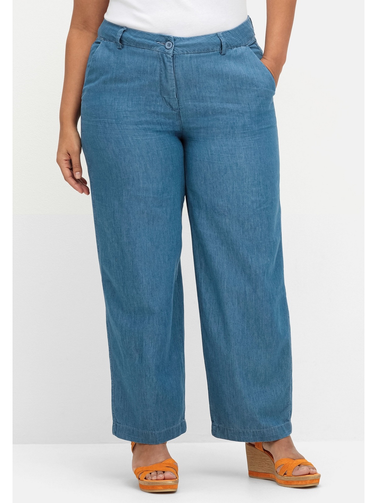 Sheego Weite Jeans »Große Größen«, in Denim-Qualität