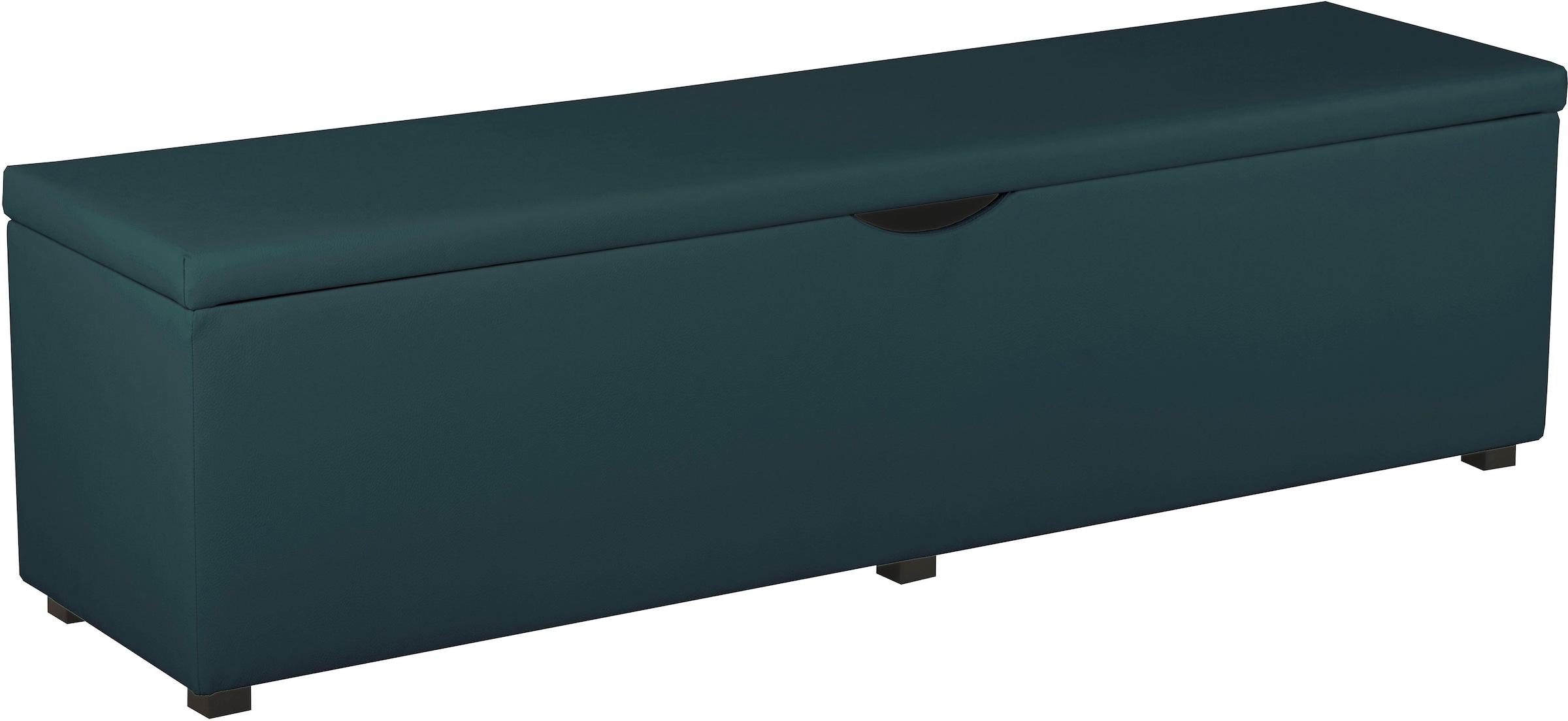Hockerbank HOME AFFAIRE, B:120cm H:42cm T:40cm, blau, Struktur fein (100% Polyester) für Bett »Classico«, »Piazza«, »Premium« und »Vega«;Struktur