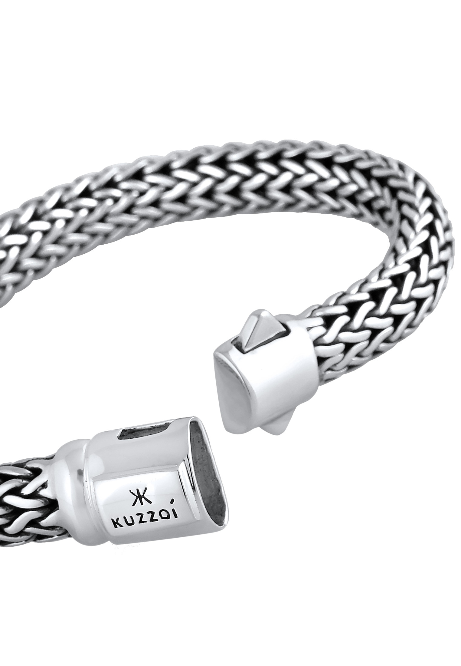 Kuzzoi Armband »Gliederarmband Basic Cool unisex 925 Silber«