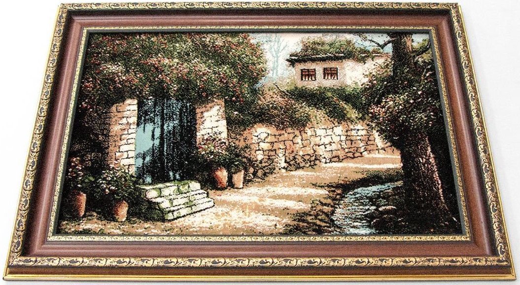 morgenland Wandteppich »Bild-Teppich Figurativ 85 x 60 cm«, rechteckig, besonders weich durch Microfaser