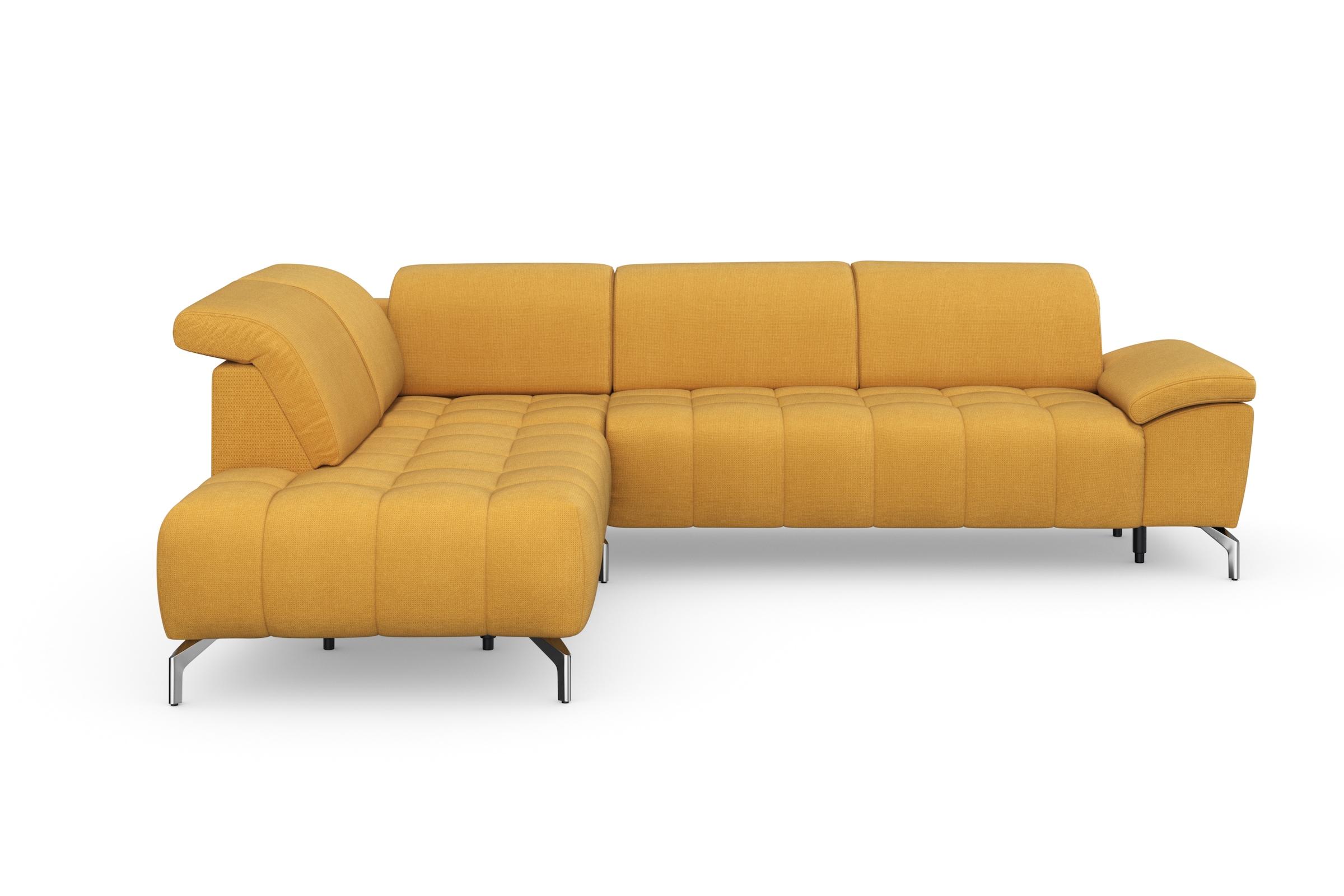 sit&more Ecksofa "Cool L-Form" wahlweise mit Kopfteilverstellung und Vorziehsitz, motorisch